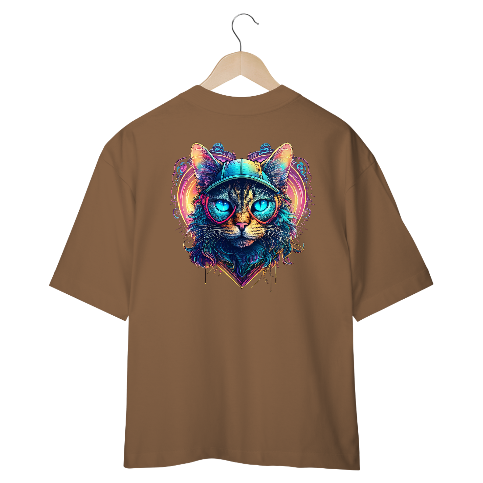 Camiseta Oversized de Gato Street
