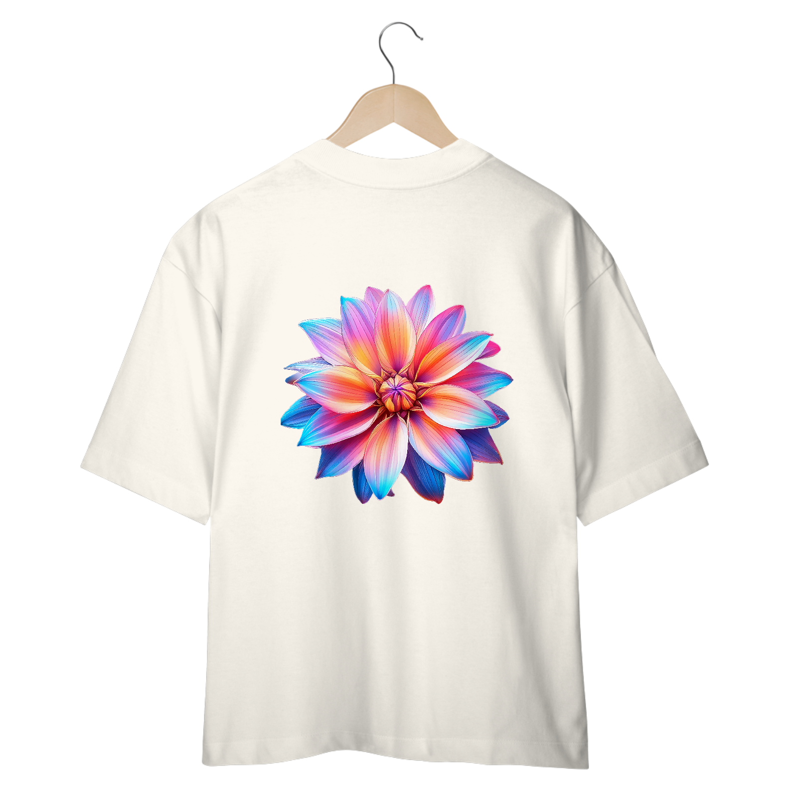 Neon Flower Oversized T-Shirt
