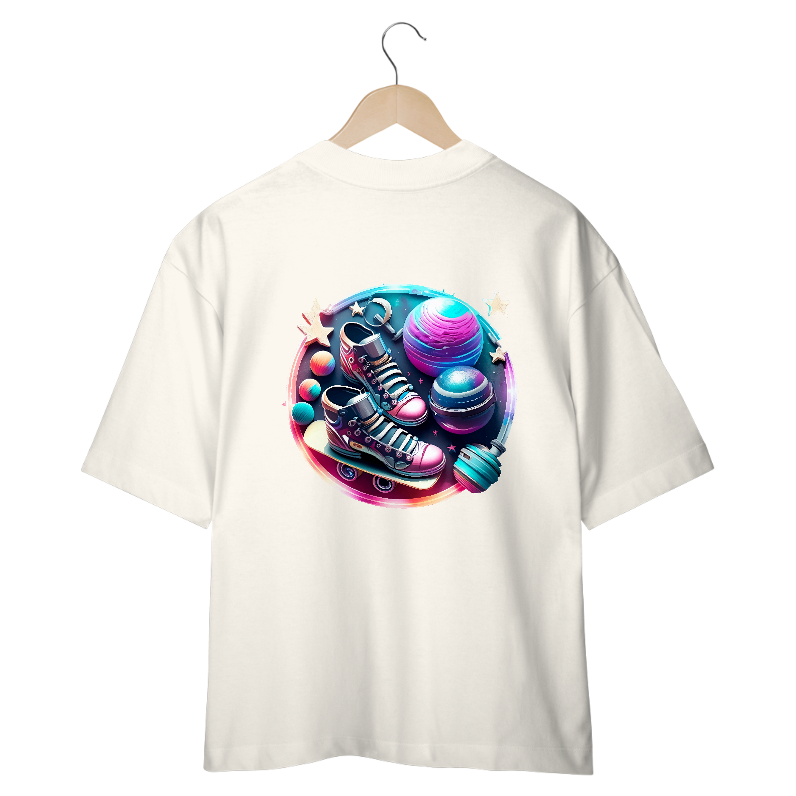 Oversized Neon Planet