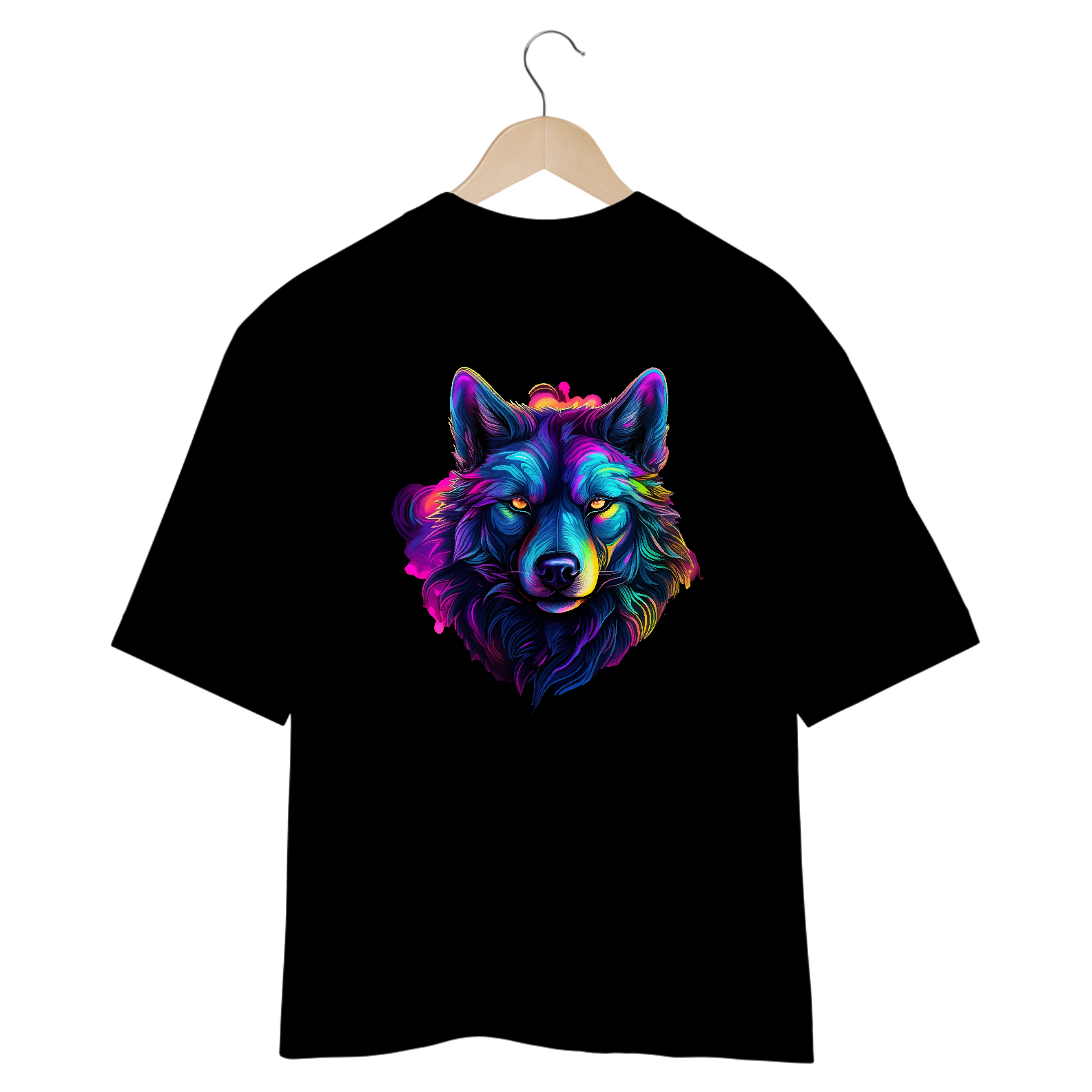 Neon Wolf Oversized T-Shirt