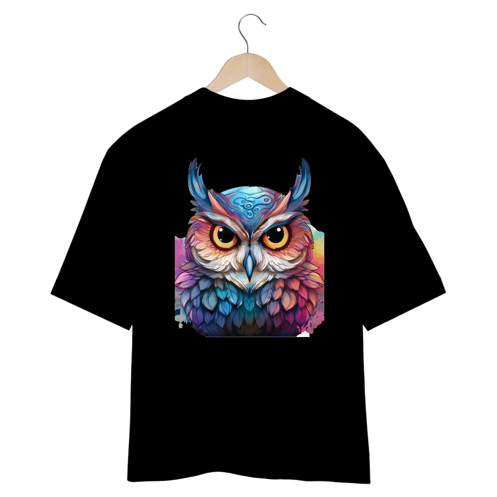 Neon Owl Oversized T-Shirt