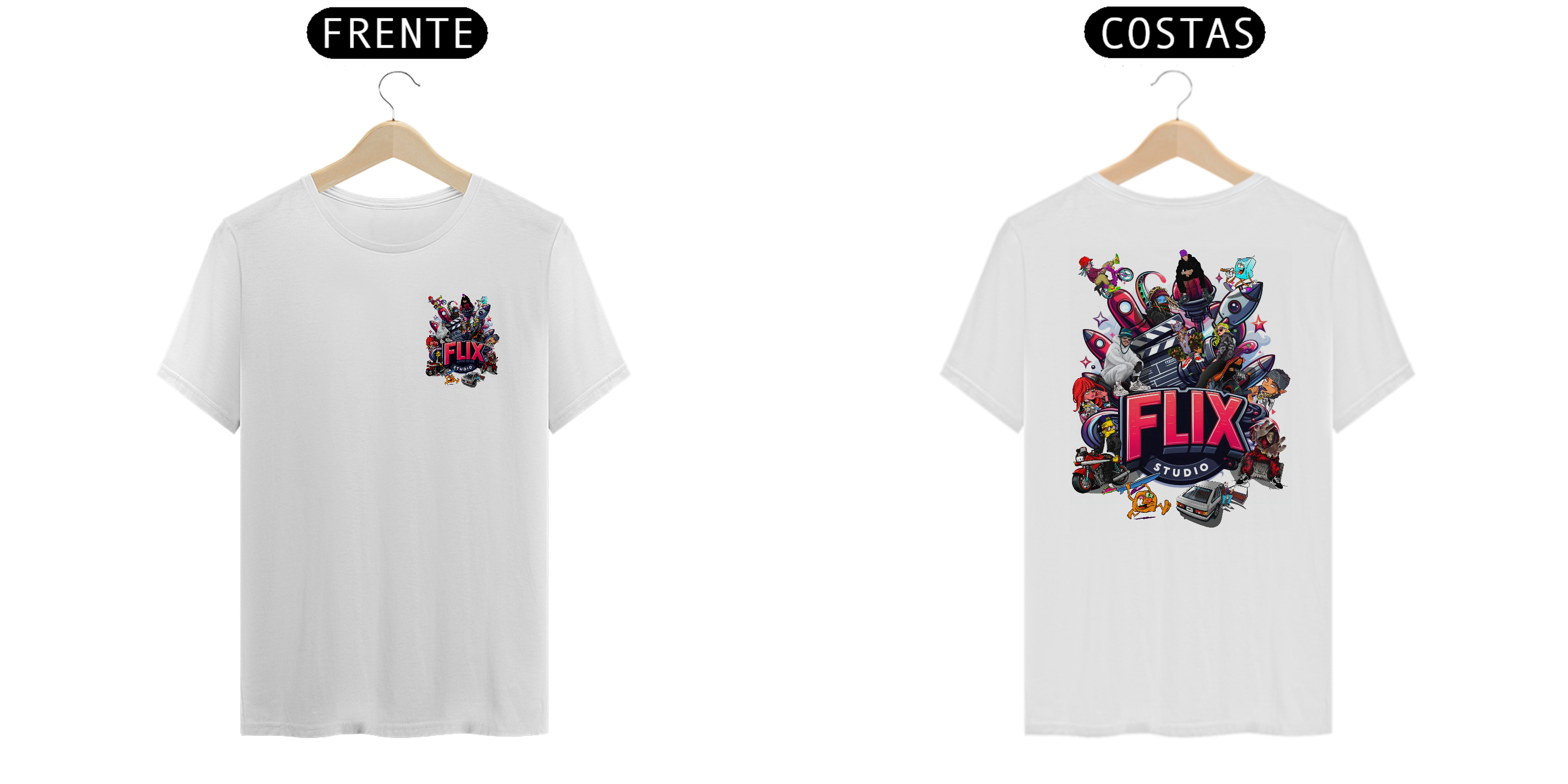 Studio Flix essa estampa marca aniversario de 2 anos do projeto com algumas artes de sucesso 
