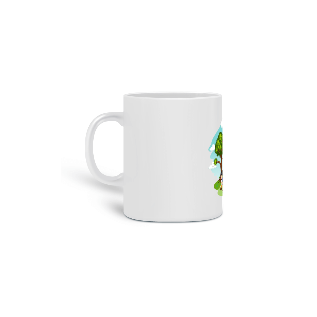  Caneca de Porcelana com Estampa 