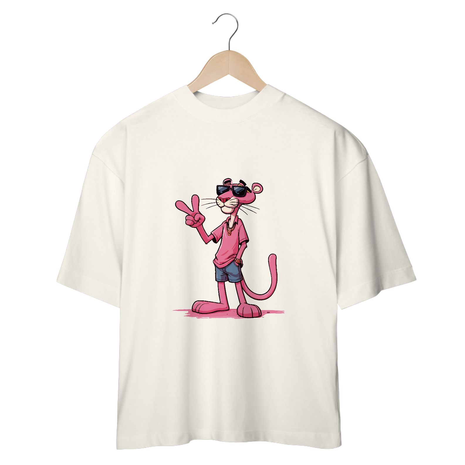 camiseta Pantera cor de rosa 
