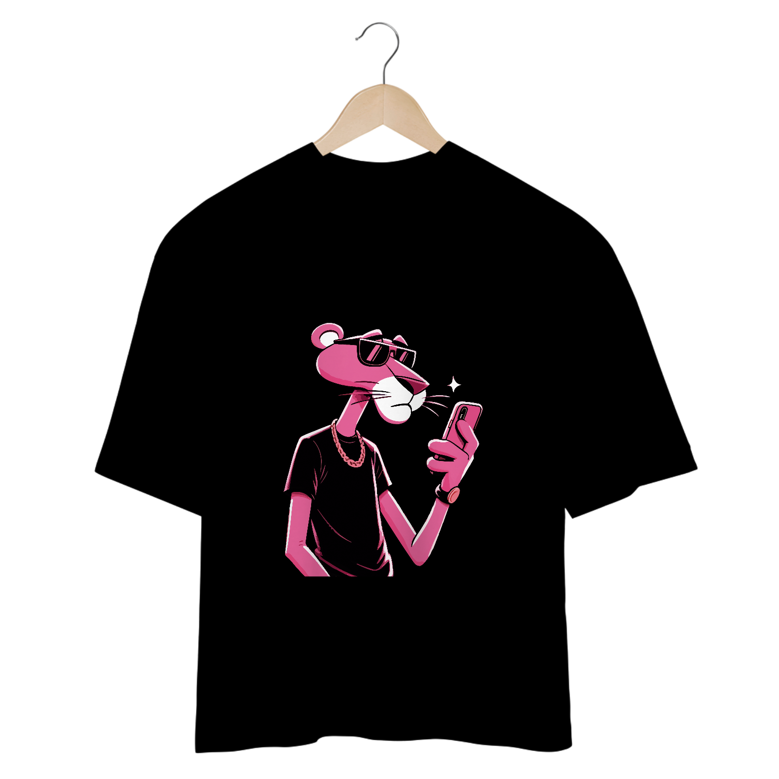 Camiseta Pantera cor de rosa