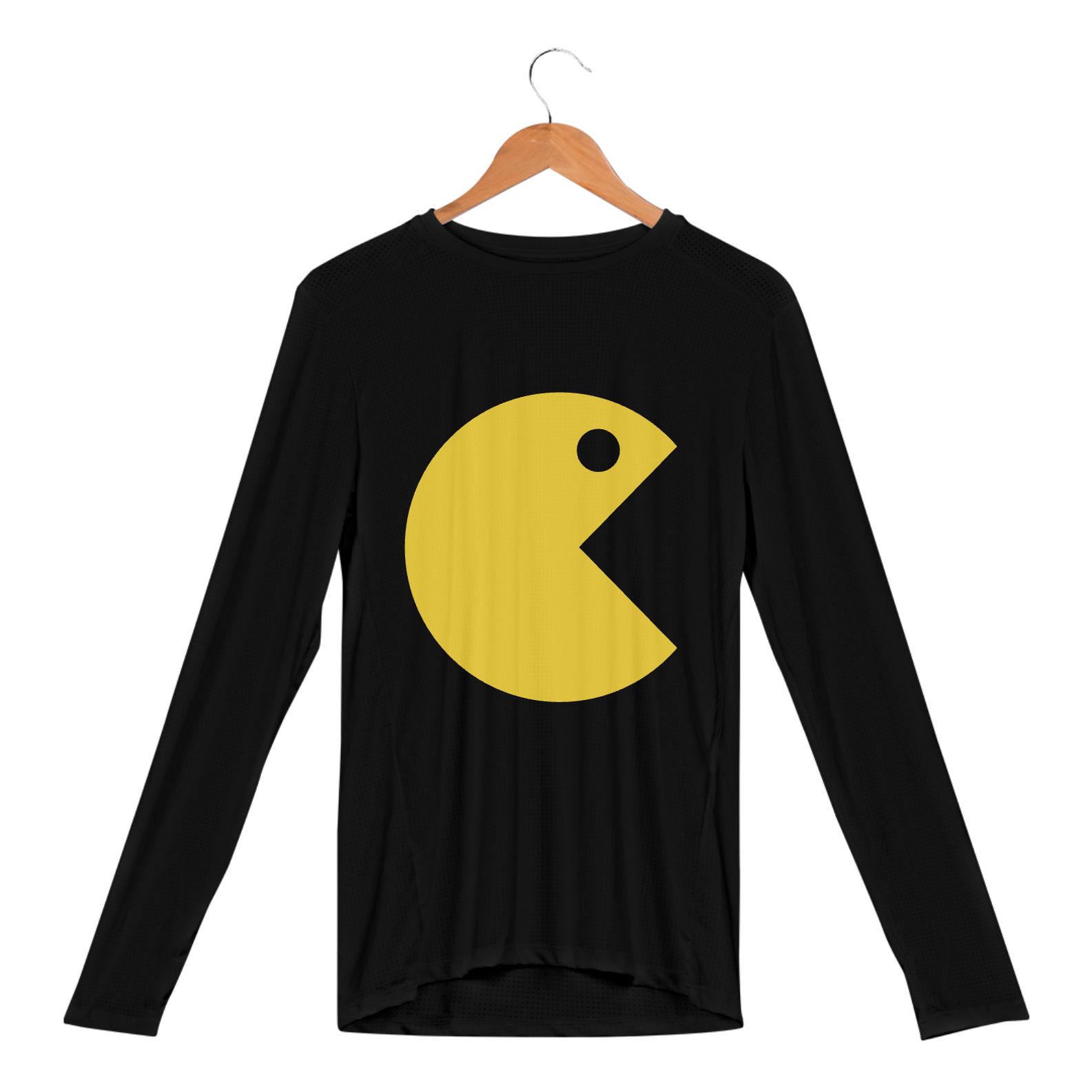 Camisa longa para frio do gamer antigo Pac-Man