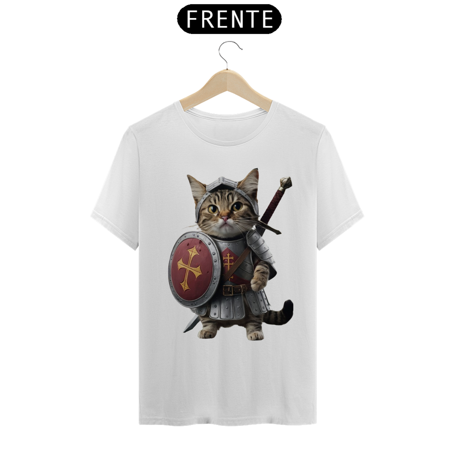 Camiseta - Gato paladino