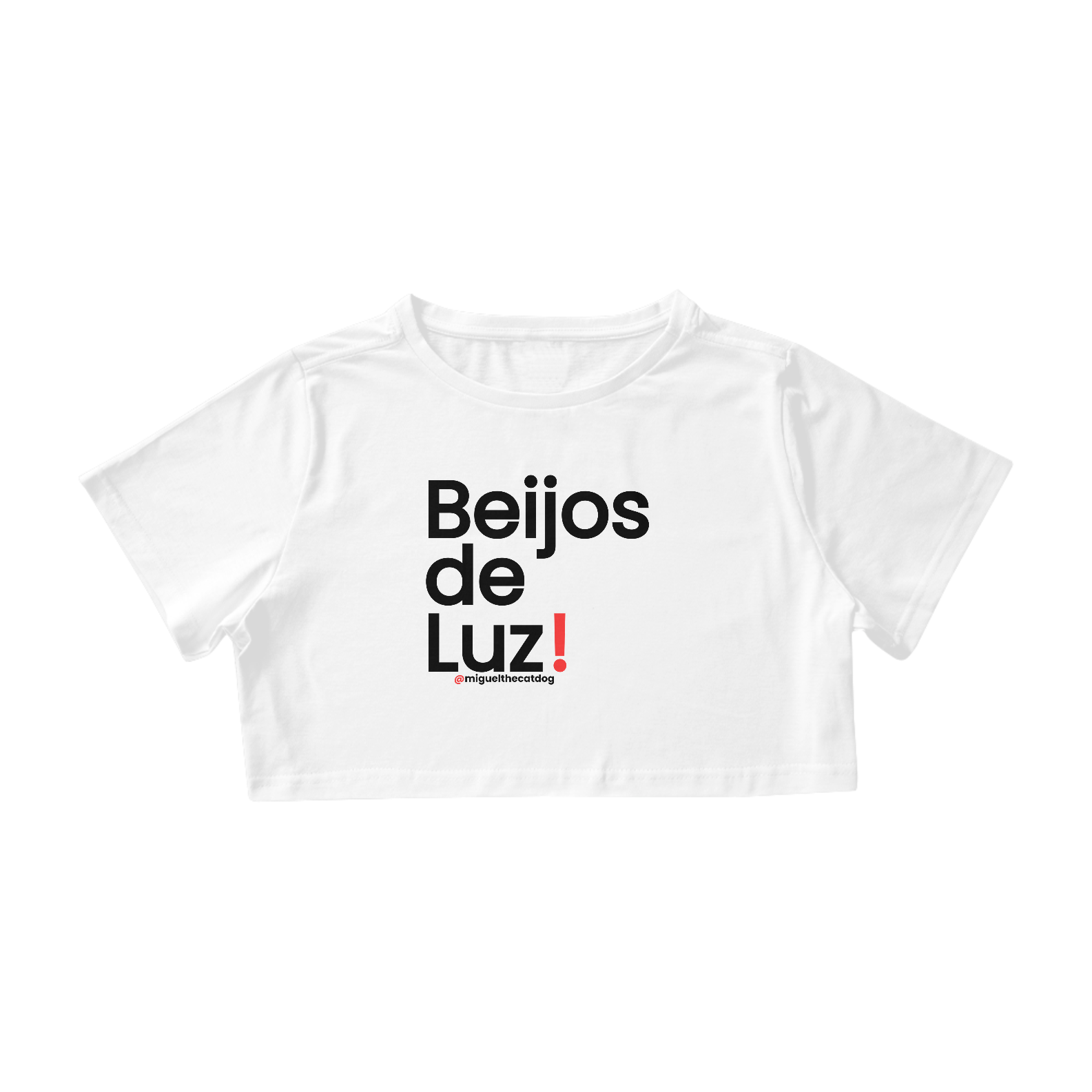 Nome do produto: Cropped - Beijos de Luz!