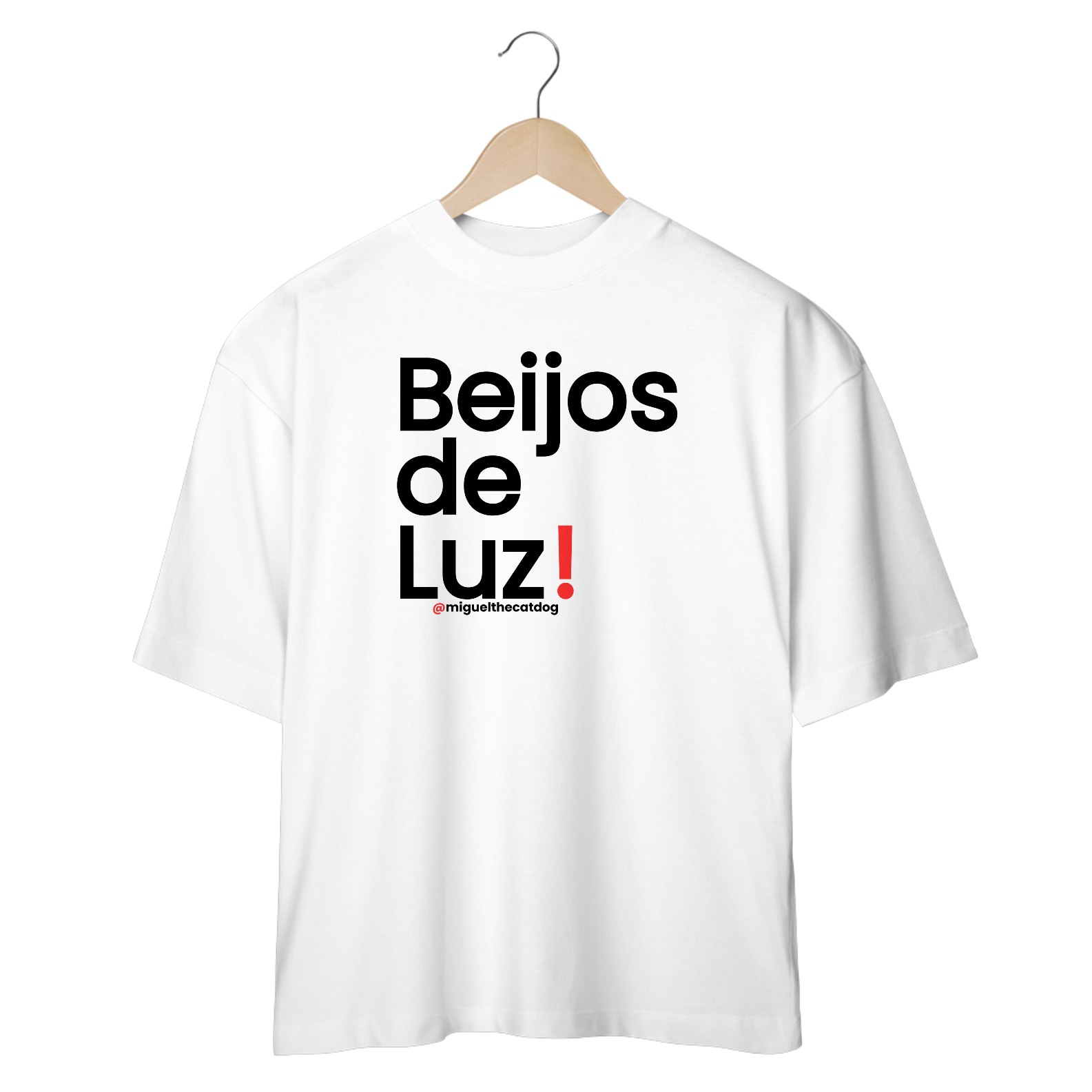 Camiseta Oversized - Beijos de Luz!