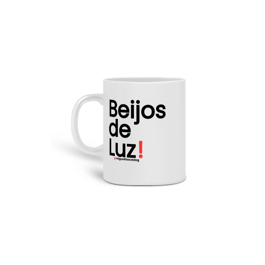 Caneca de Porcelana - Beijos de Luz!