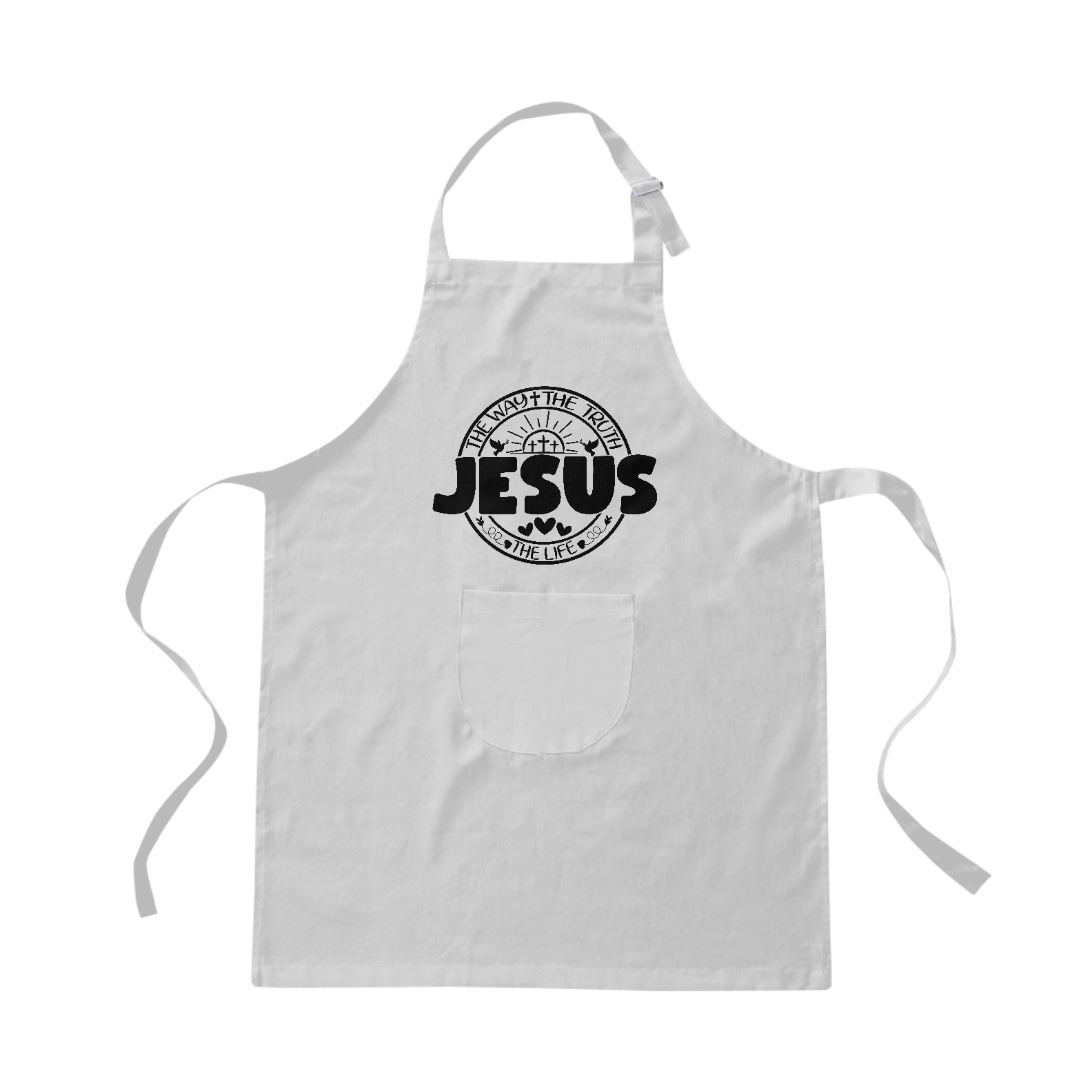 AVENTAL BRIM | JESUS THE WAY + THE TRUTH + THE LIFE
