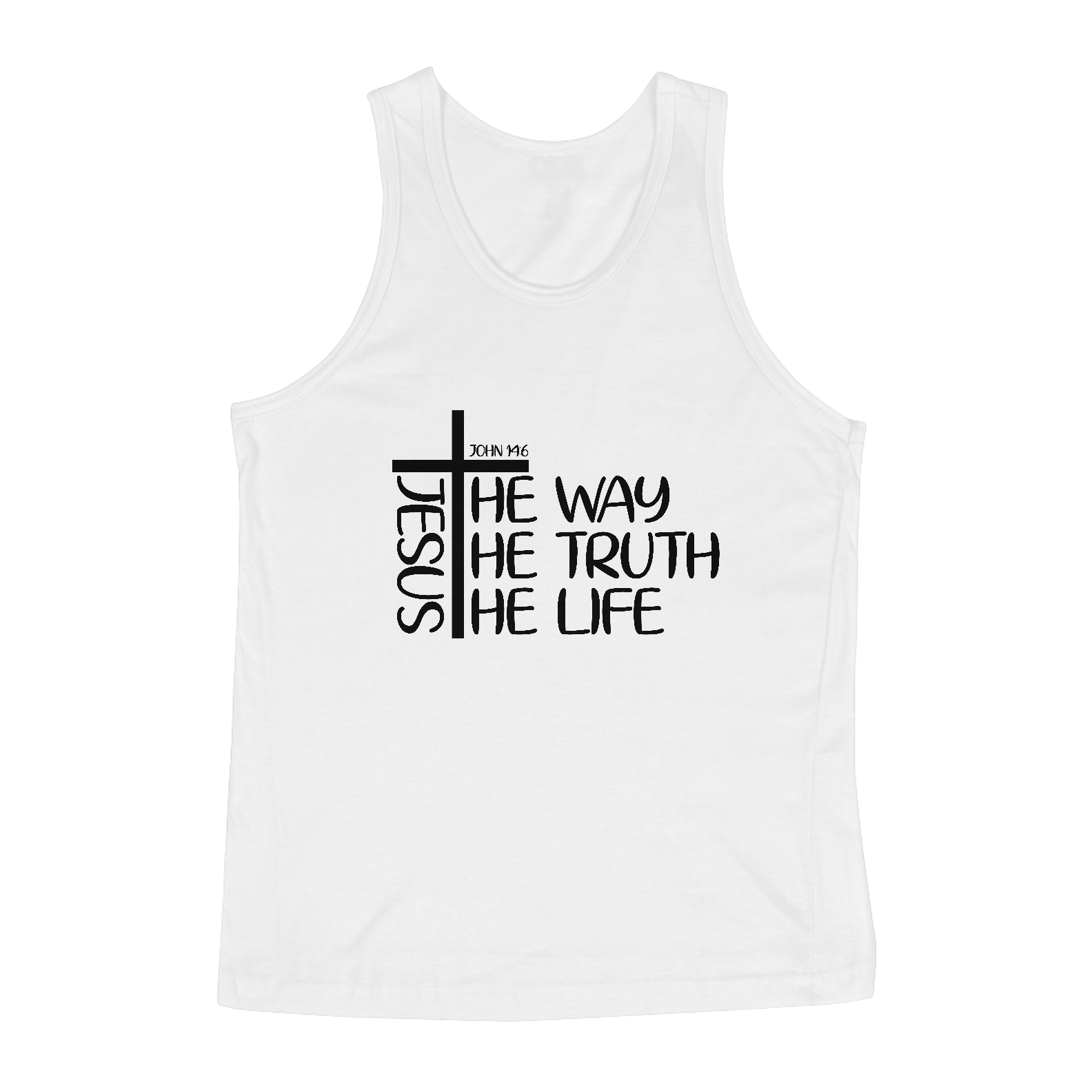 REGATA MASCULINA QUALITY | JESUS THE WAY + THE THUTH + THE LIFE