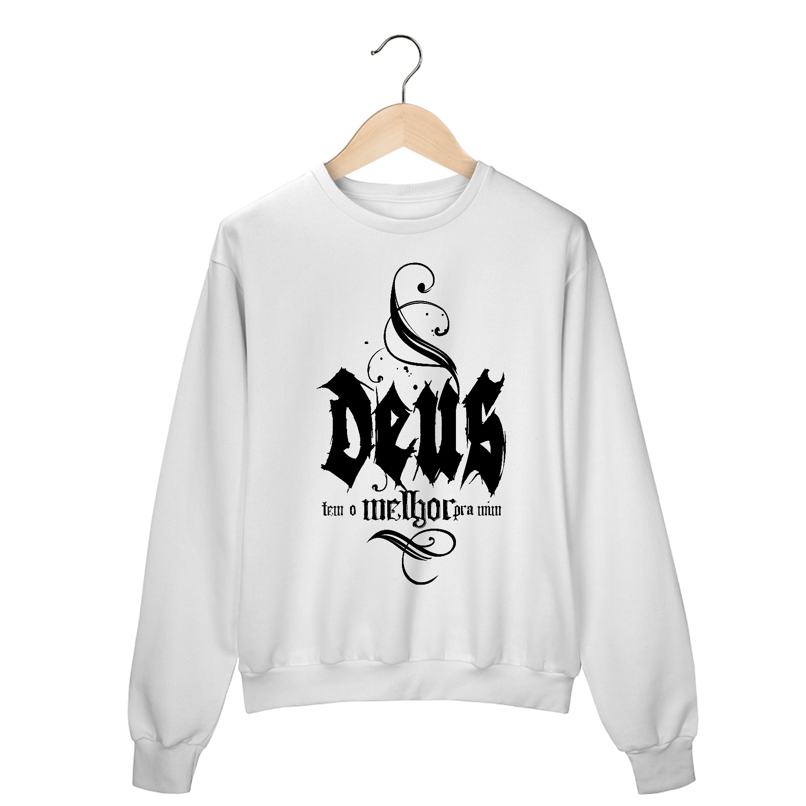 MOLETOM FECHADO |  DEUS - TEM O MELHOR PARA MIM