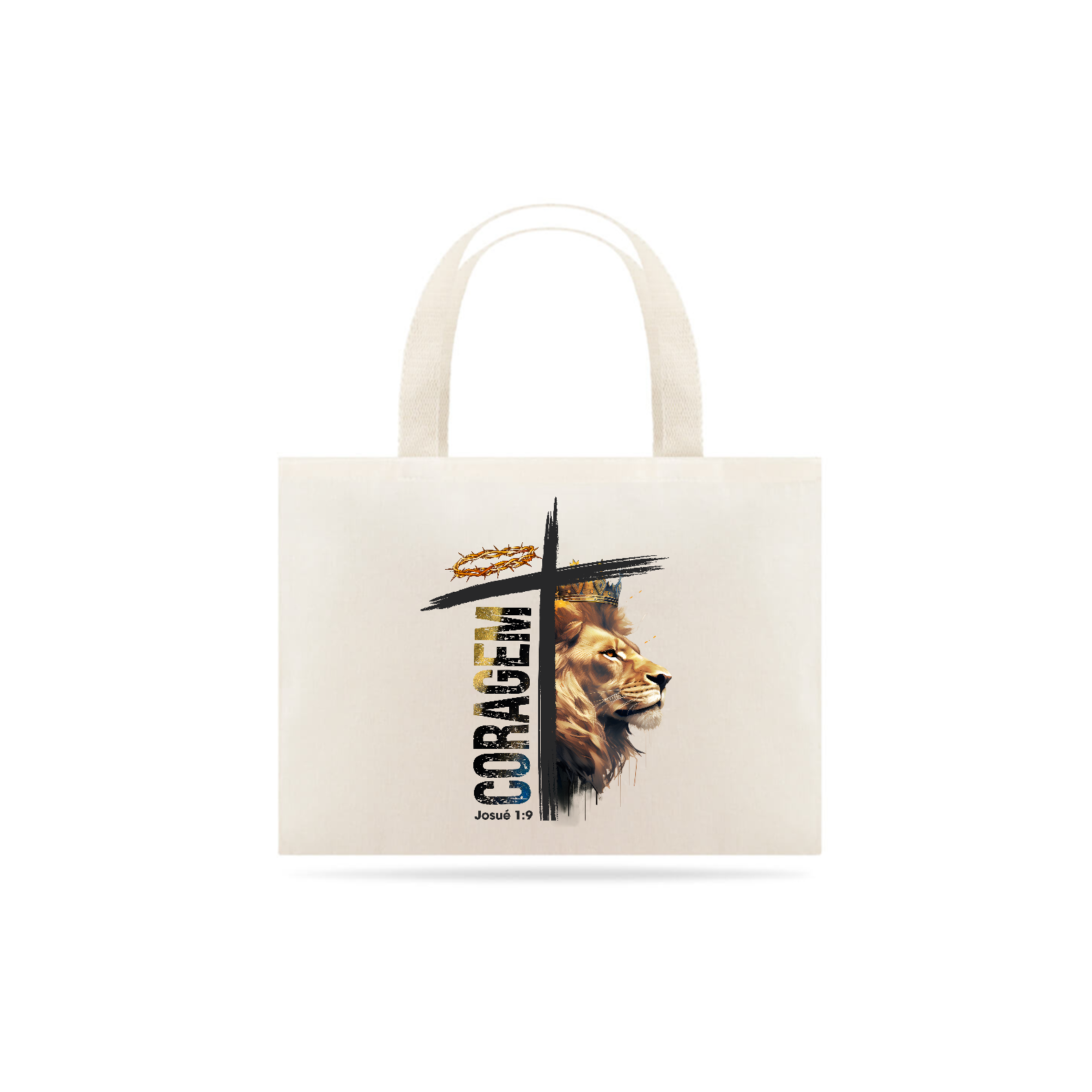 ECO BAG GRANDE | CORAGEM - JOSUÉ 1:9