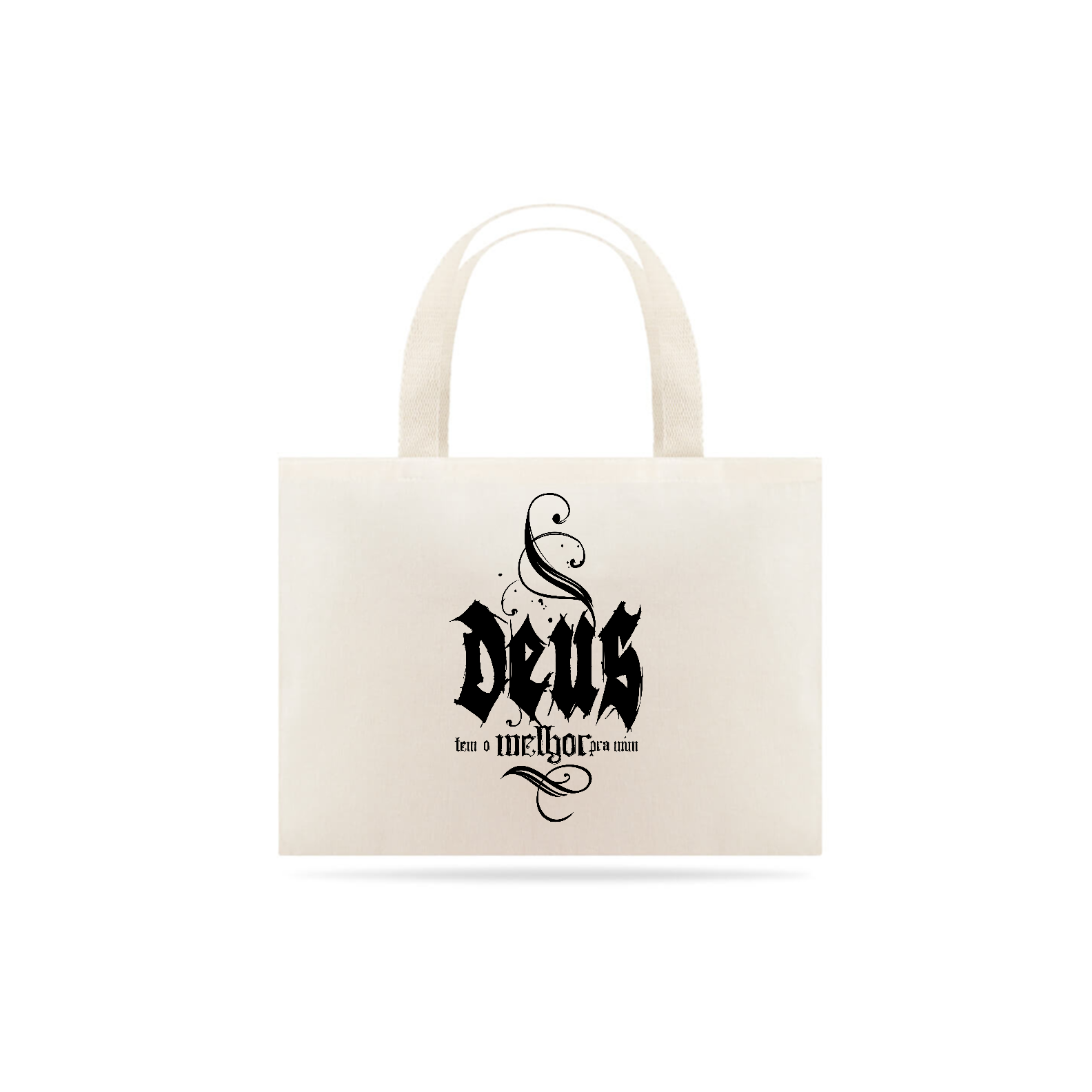 ECO BAG GRANDE |  DEUS - TEM O MELHOR PARA MIM