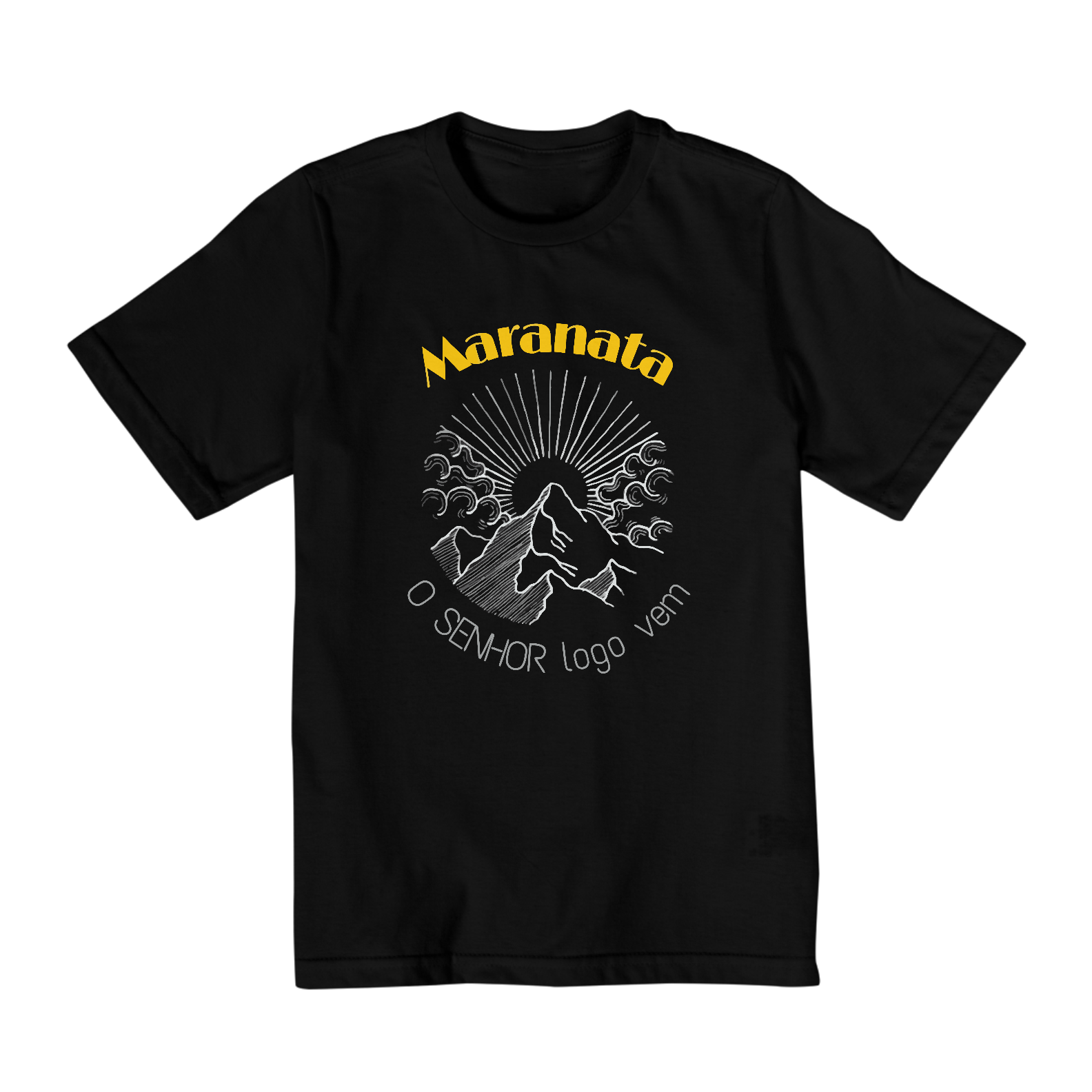 CAMISA QUALITY INFANTIL 2 A 8 | MARANATA - O SENHOR LOGO VEM