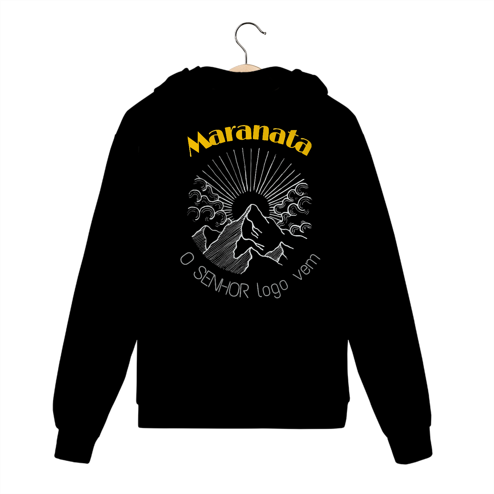 MOLETOM COM ZIPER | MARANATA - O SENHOR LOGO VEM
