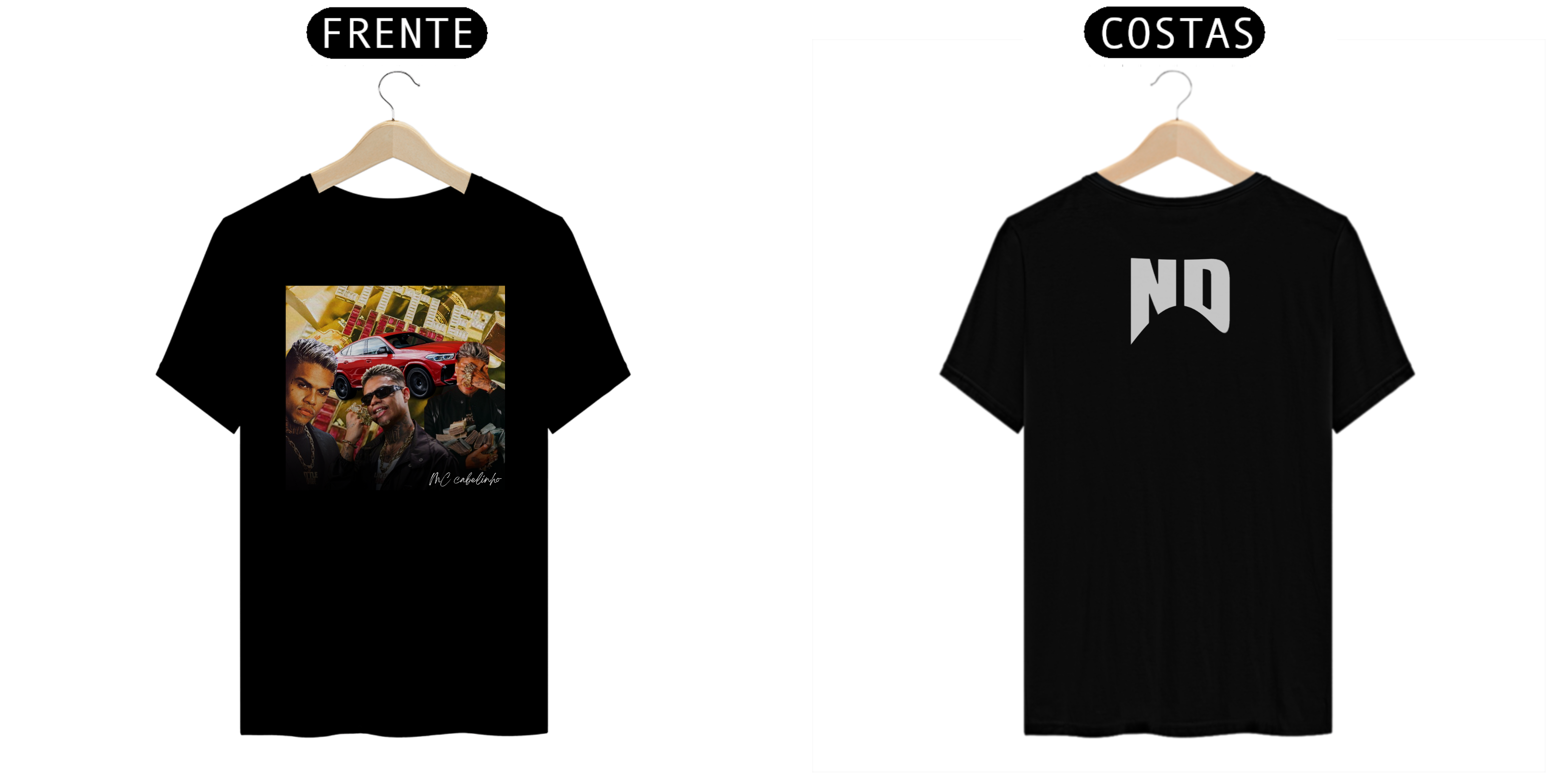 t-shit cabelinho