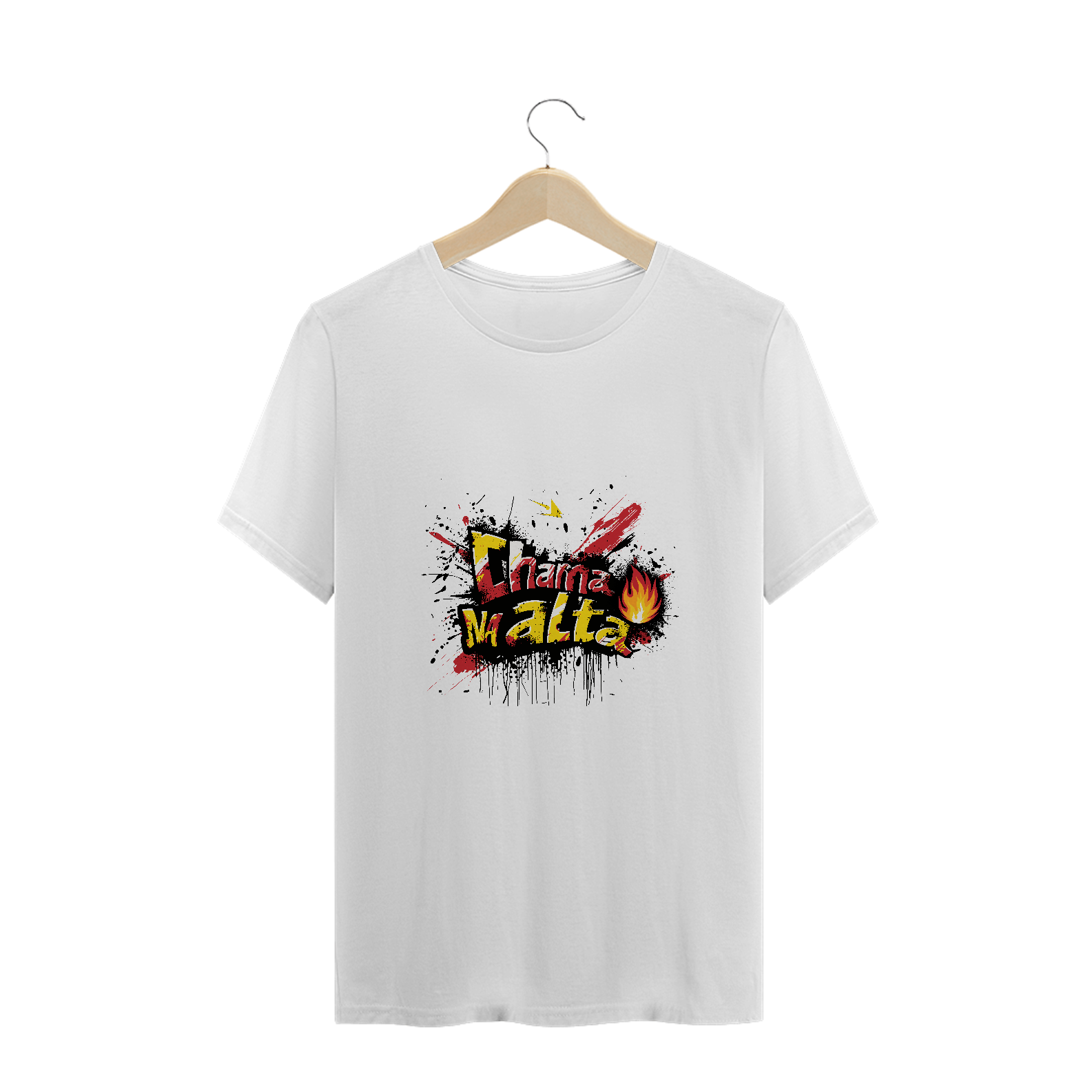 Camiseta Plus Size Chama na Alta - Fire