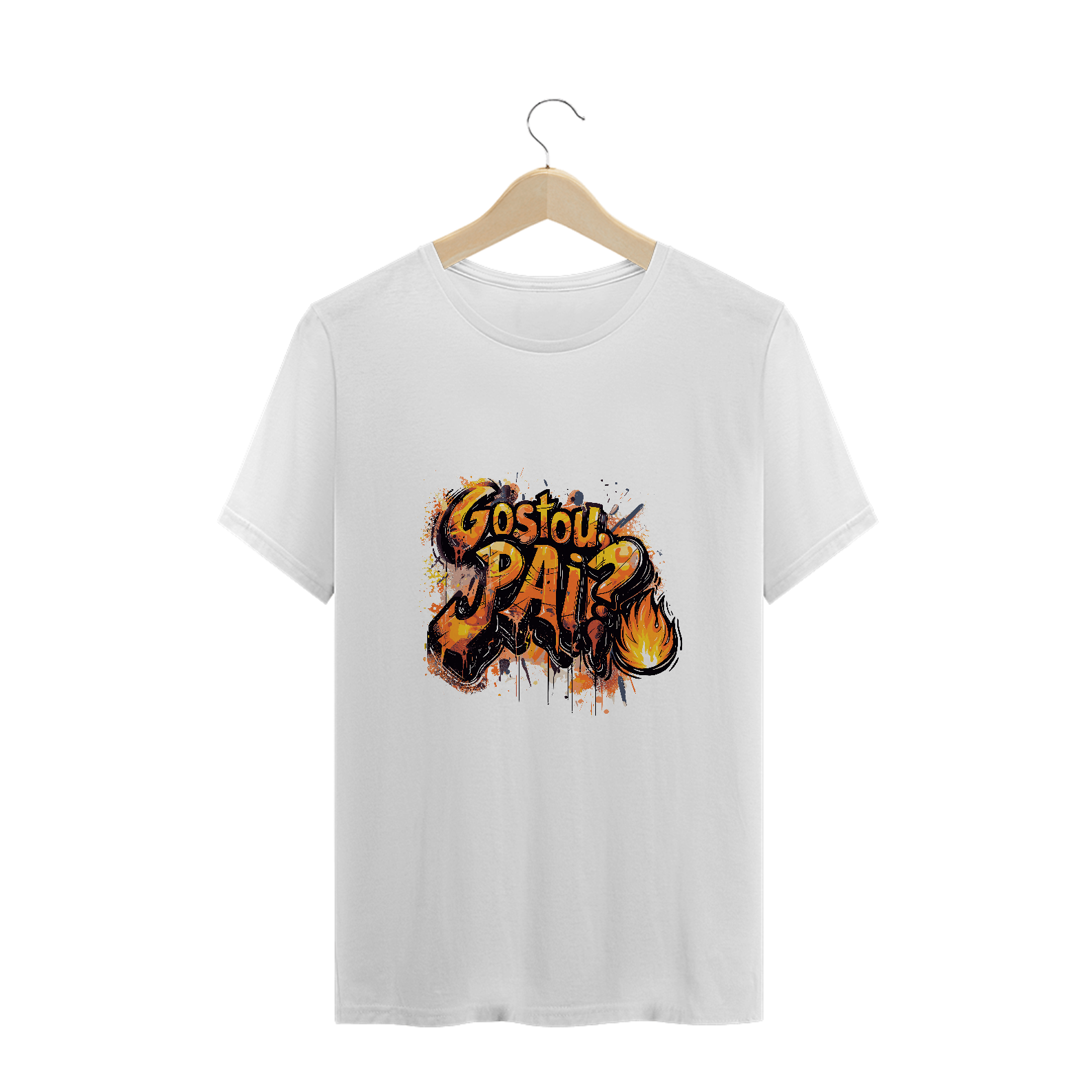 Camiseta Plus Size Gostou, pai? - Fire
