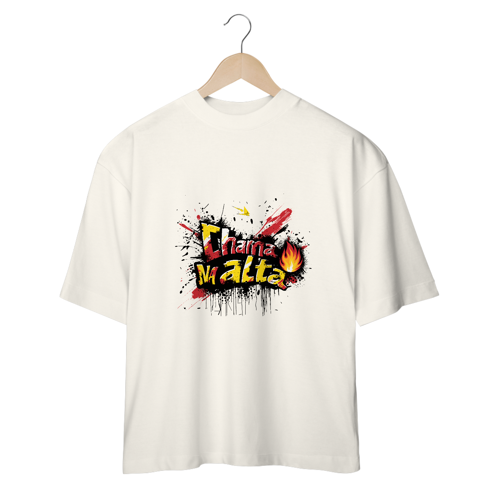 Camiseta Over Size Chama na Alta - Fire
