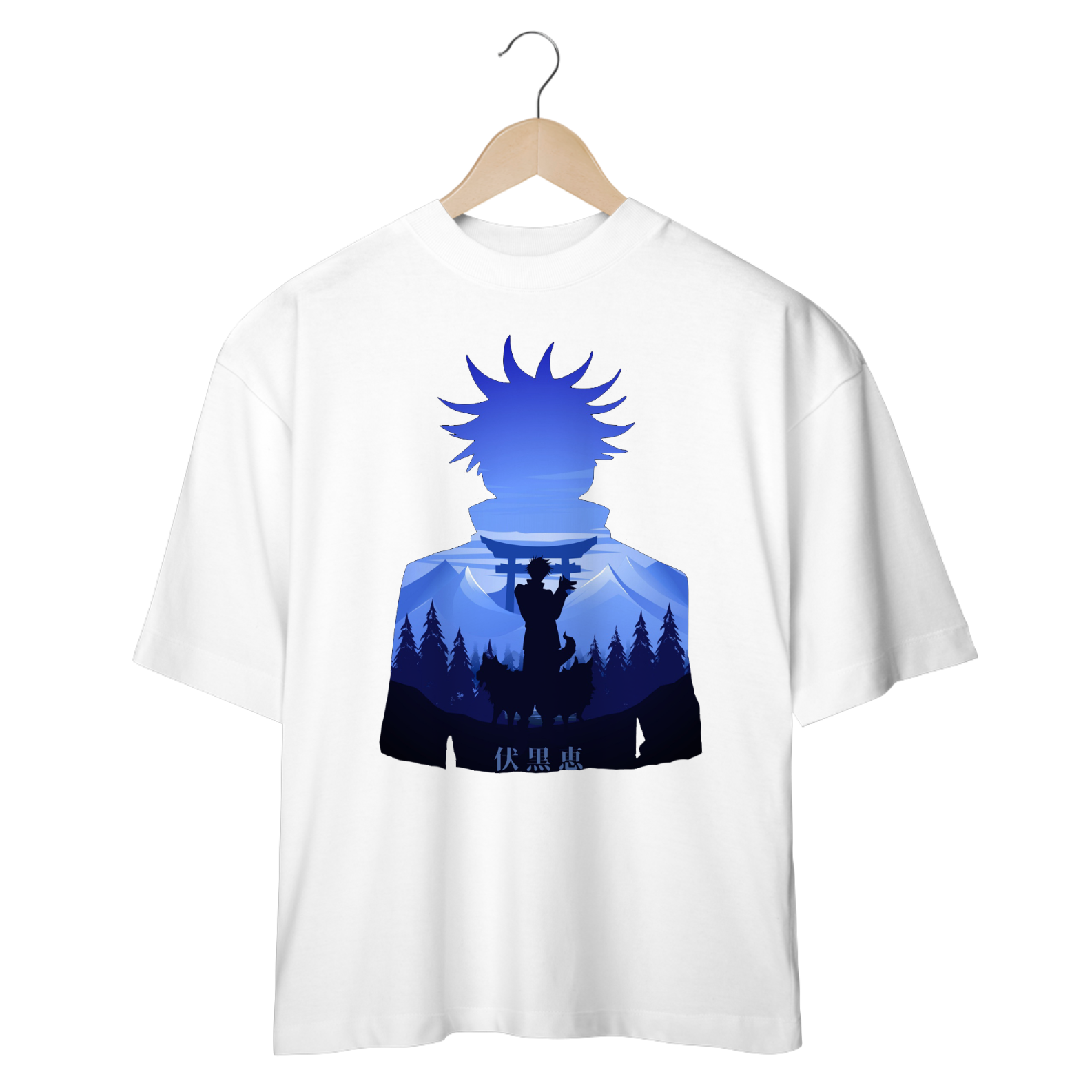 Camiseta Oversized Jujutsu Kaiser Fushiguro Megumi
