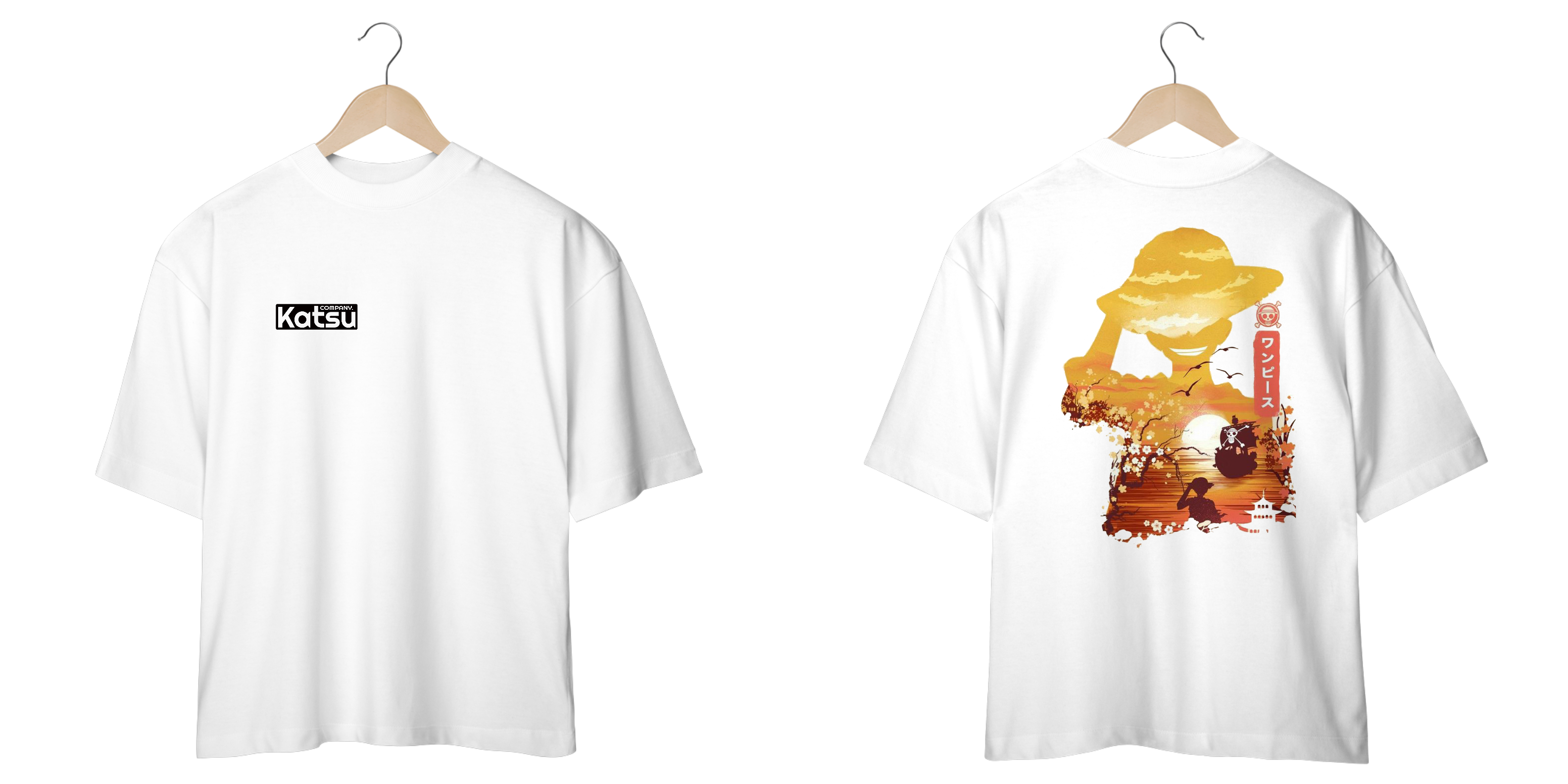 Camiseta Oversized One Piece Luffy KC07