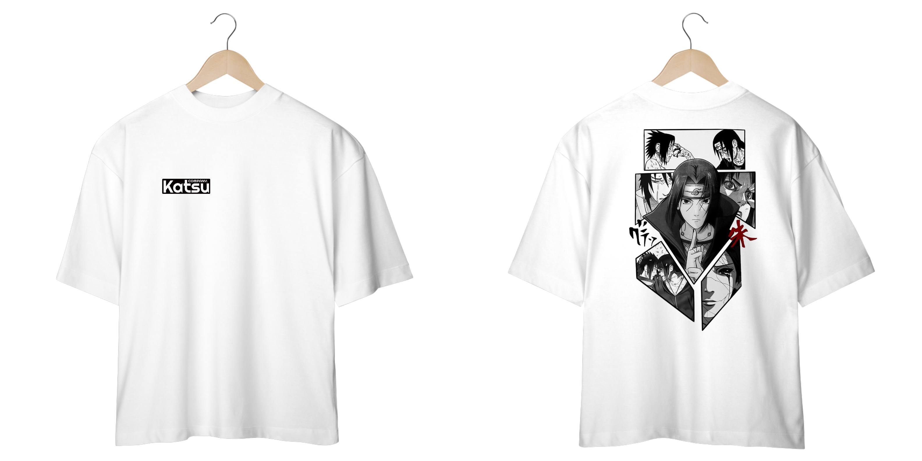 Camiseta Oversized Naruto Shippuden Itachi KC013