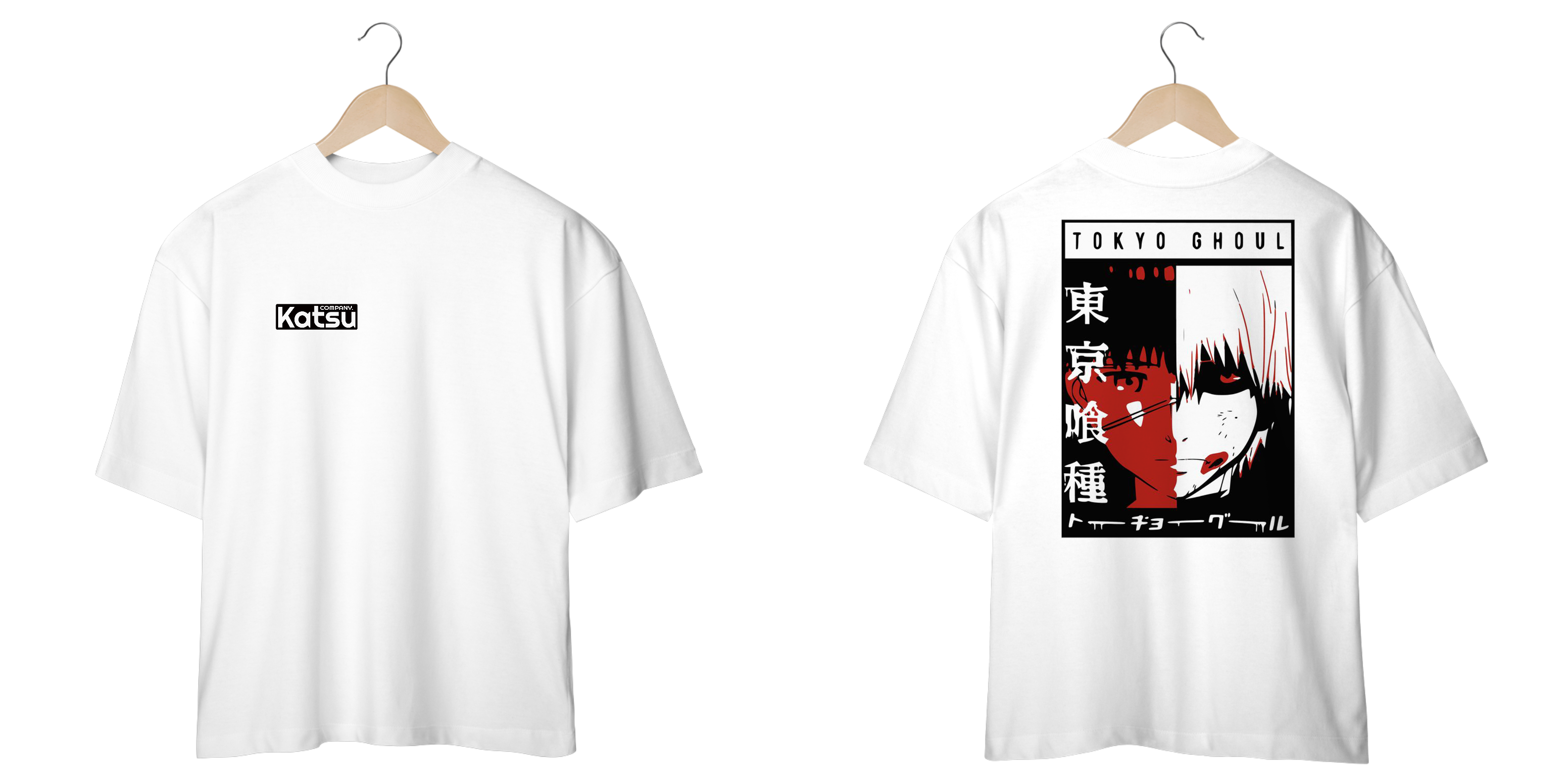 Camiseta Oversized Tokyo Ghoul Kaneki