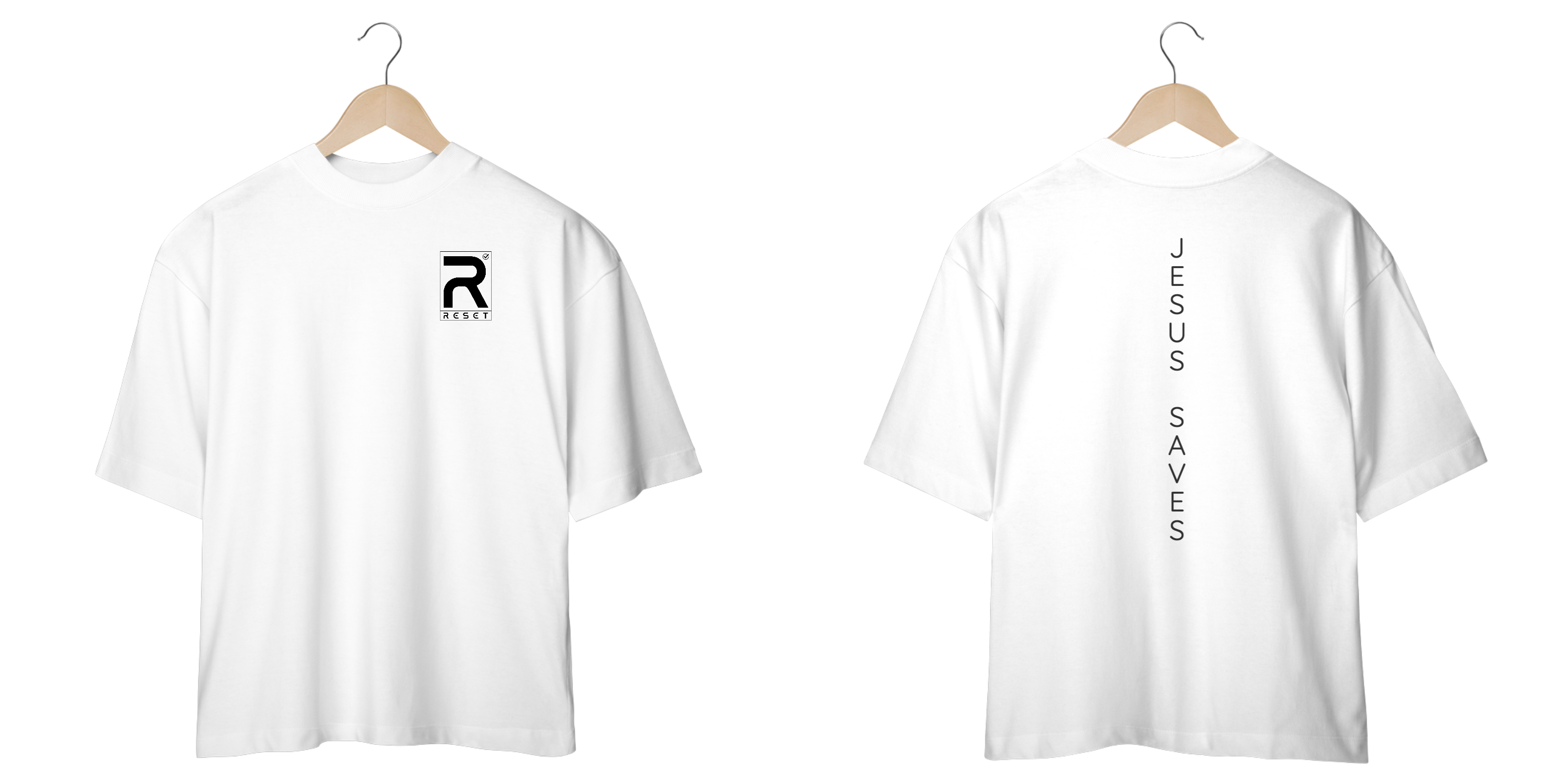 Camiseta Oversized - Reset - Jesus Saves