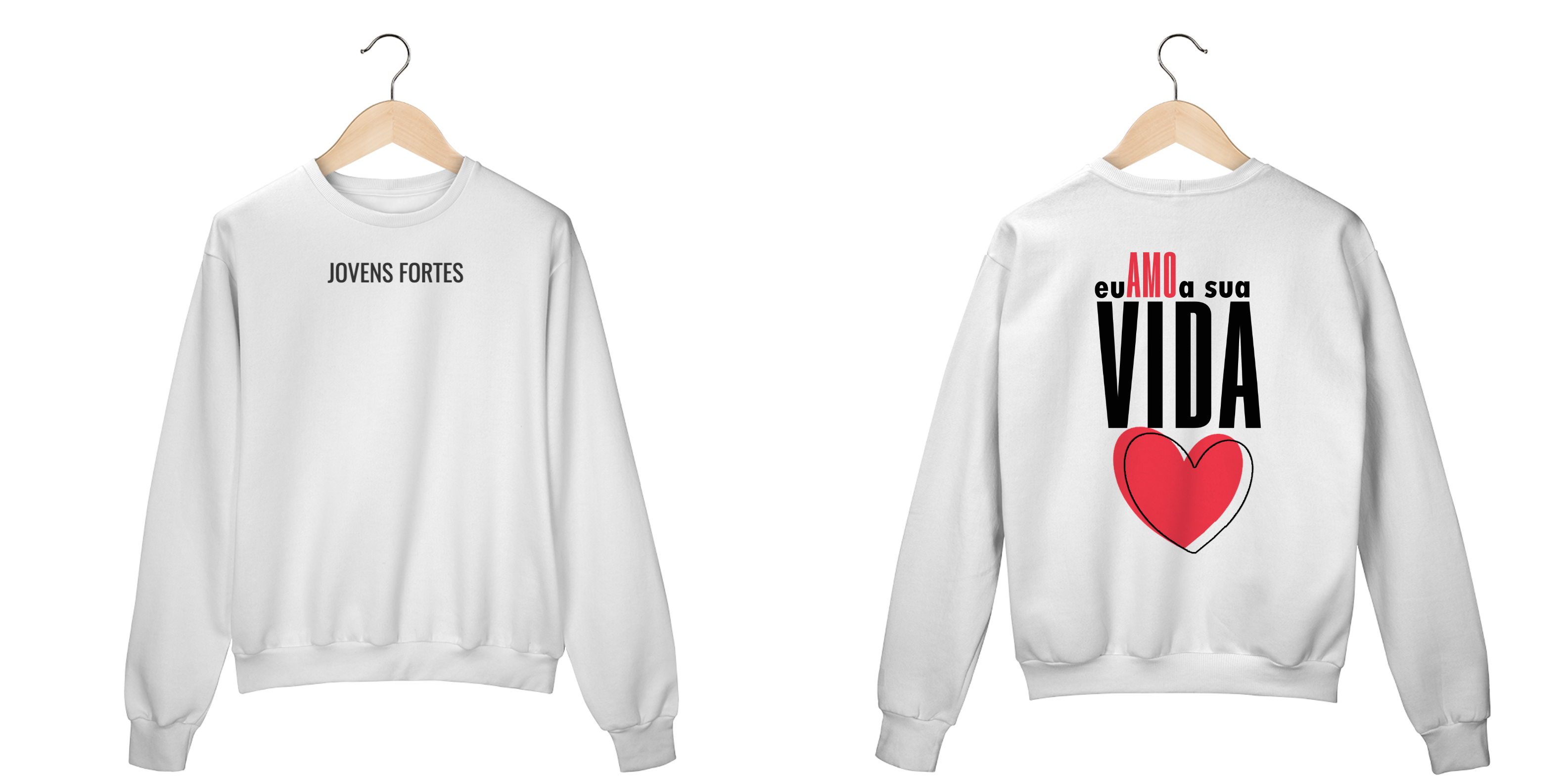 Moletom fechado - Eu amo a sua vida