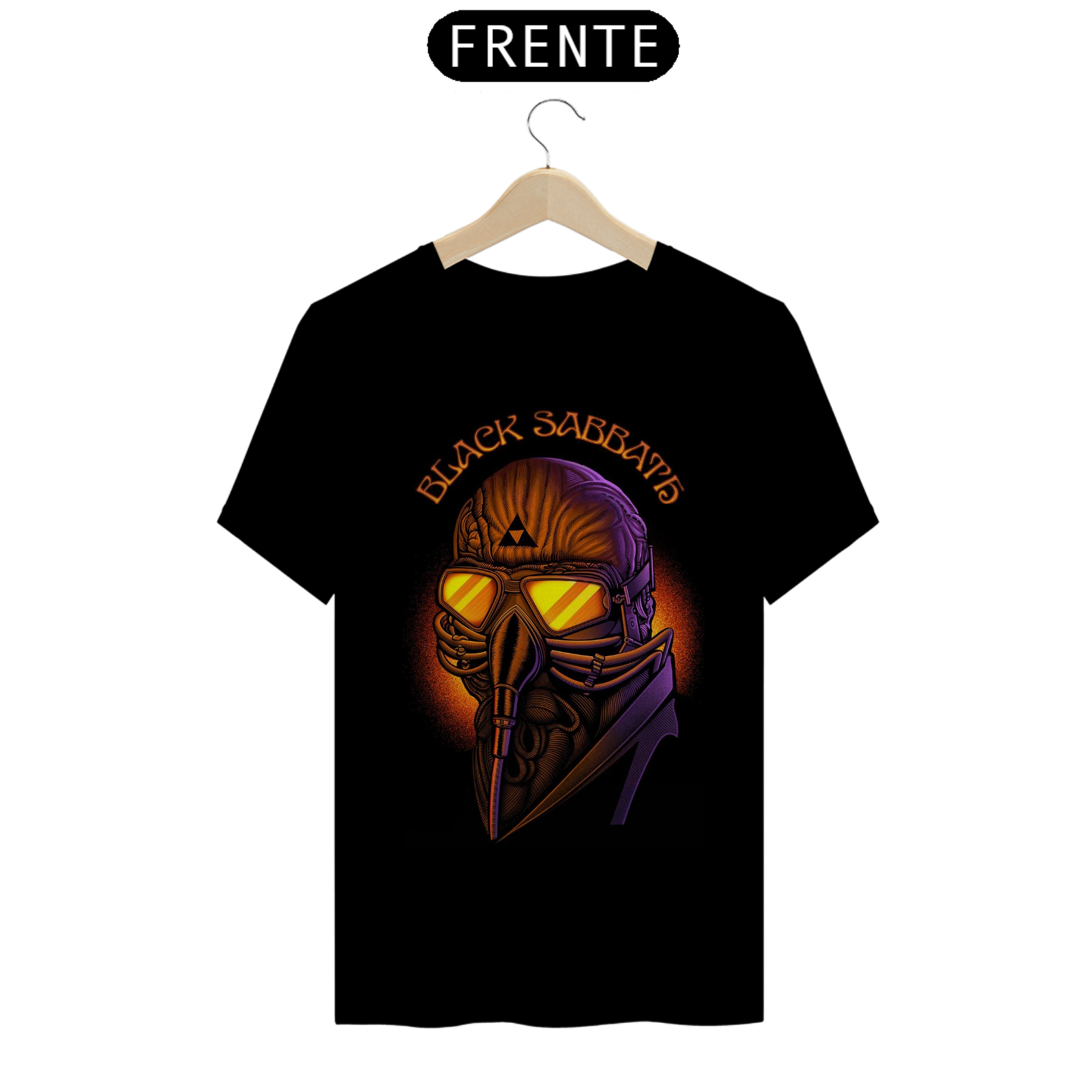 Camiseta Masculina Rock Black Sabbath Preta
