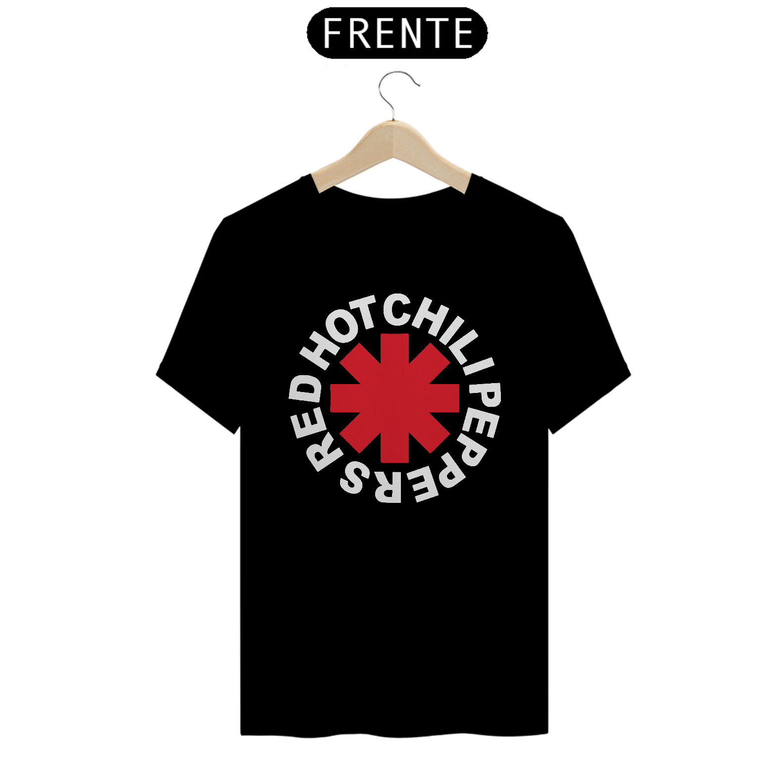 Camiseta Masculina Rock Red Hot Chili Peppers Preta