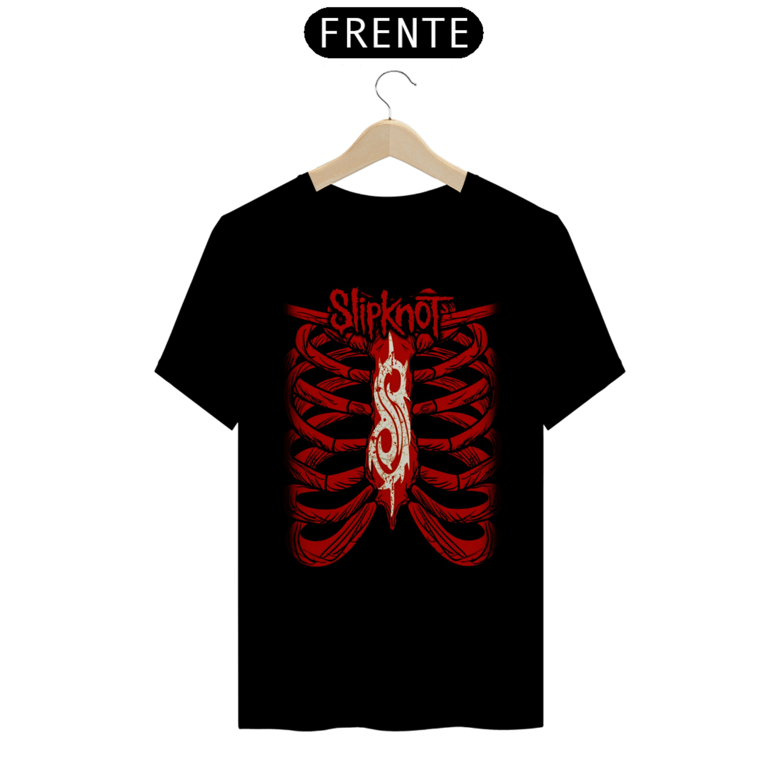 Camiseta Masculina Rock Slipknot Preta