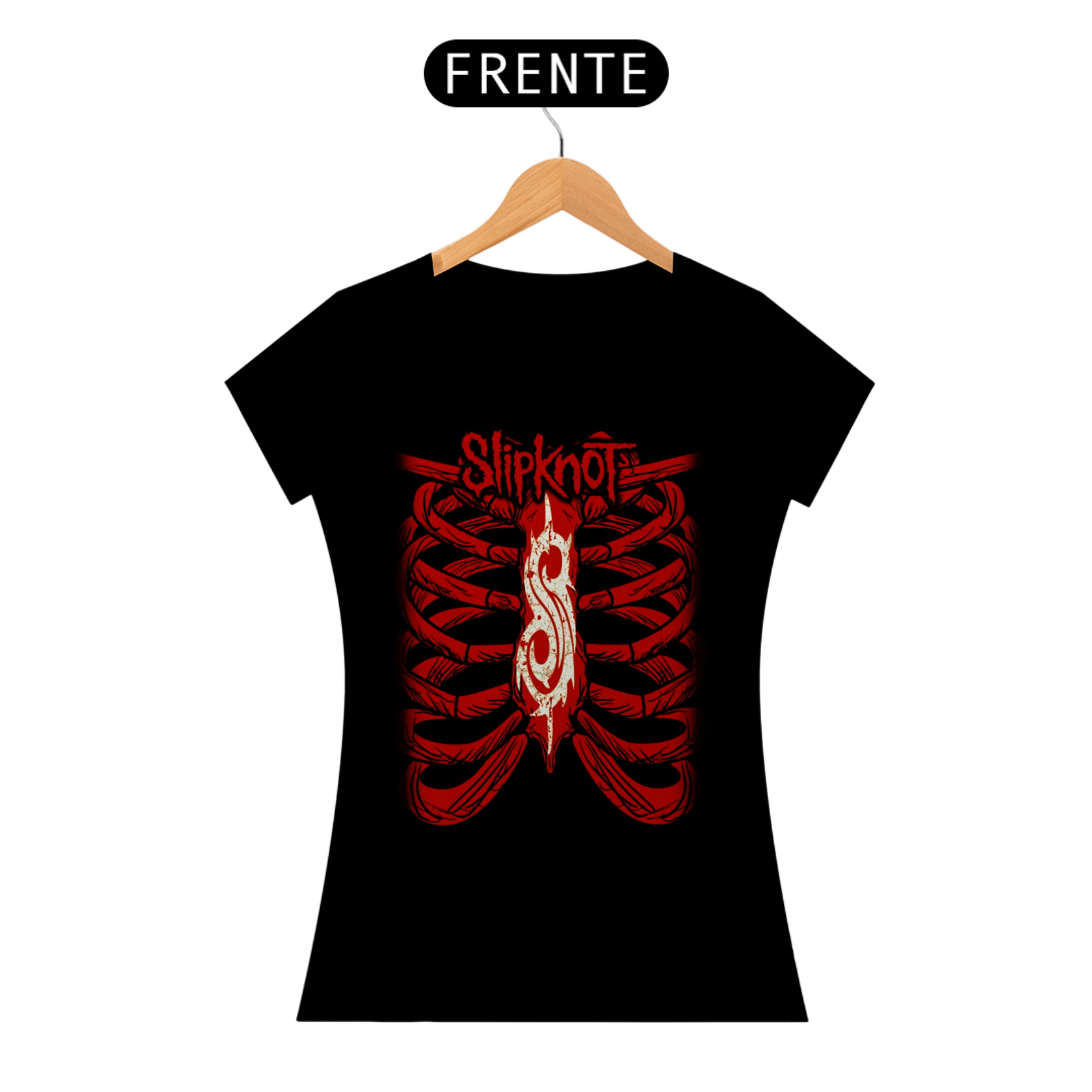Camiseta Feminina Rock Slipknot Preta