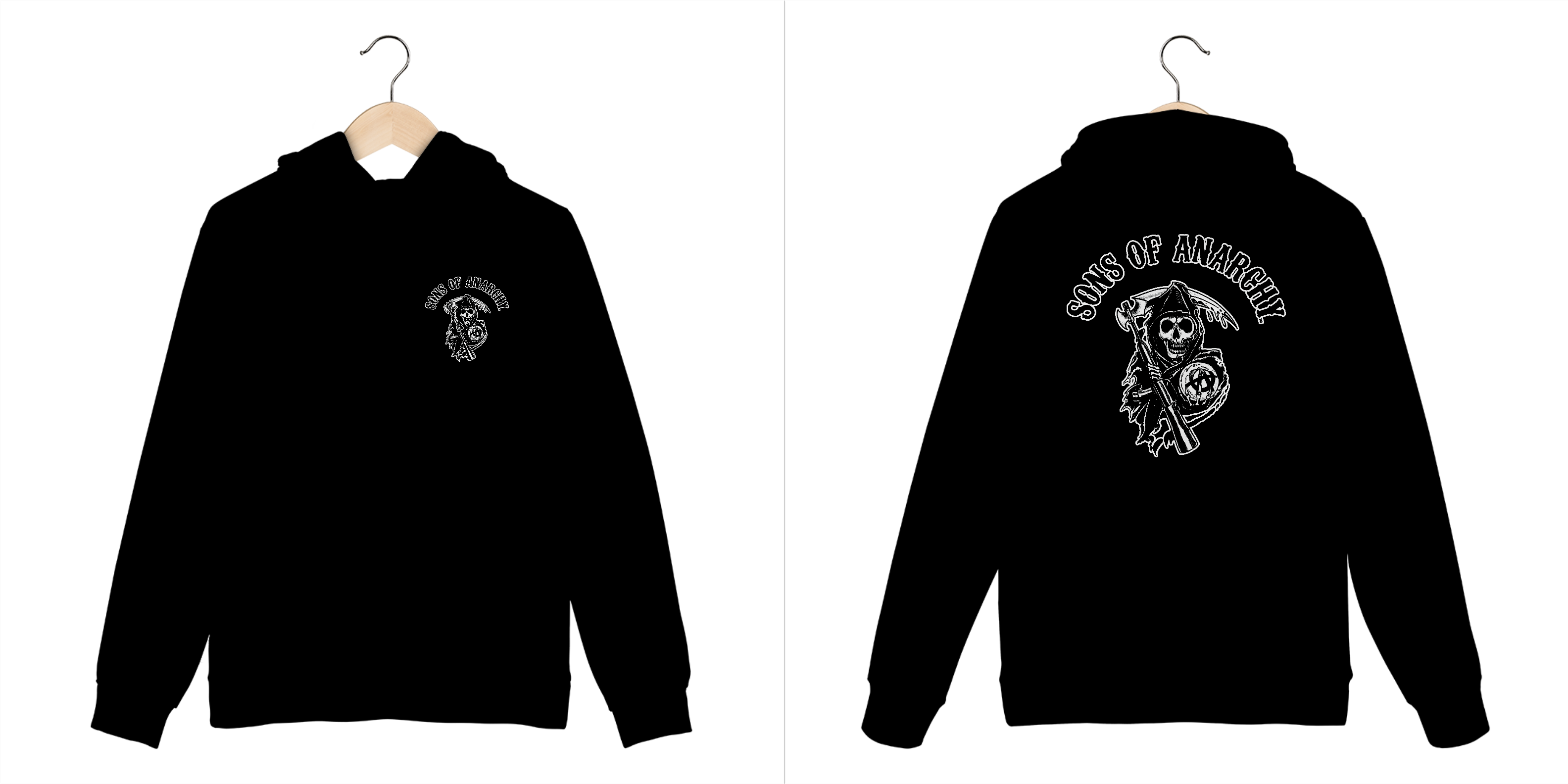 Nome do produto: Moletom Sons Of Anarchy Preto