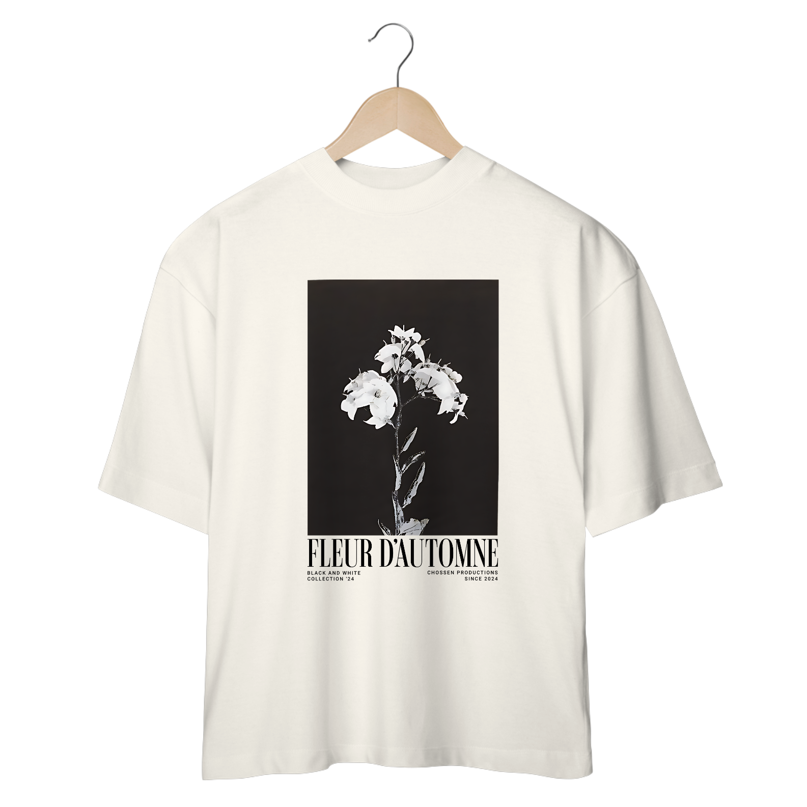 CAMISETA OVERSIZED FLEUR D'AUTOMNE OFF WHITE