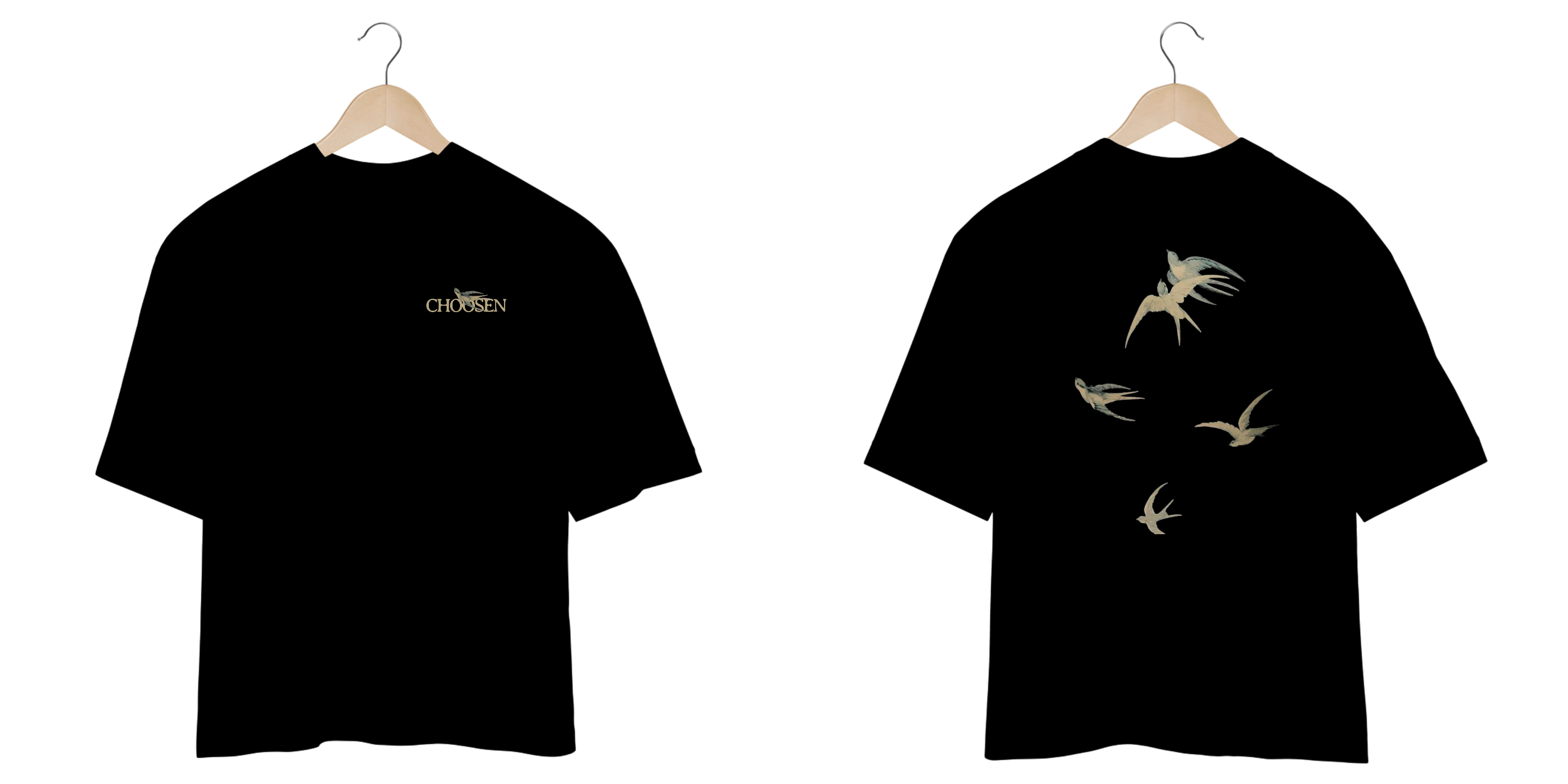 CAMISETA OVERSIZED BIRD PRETO