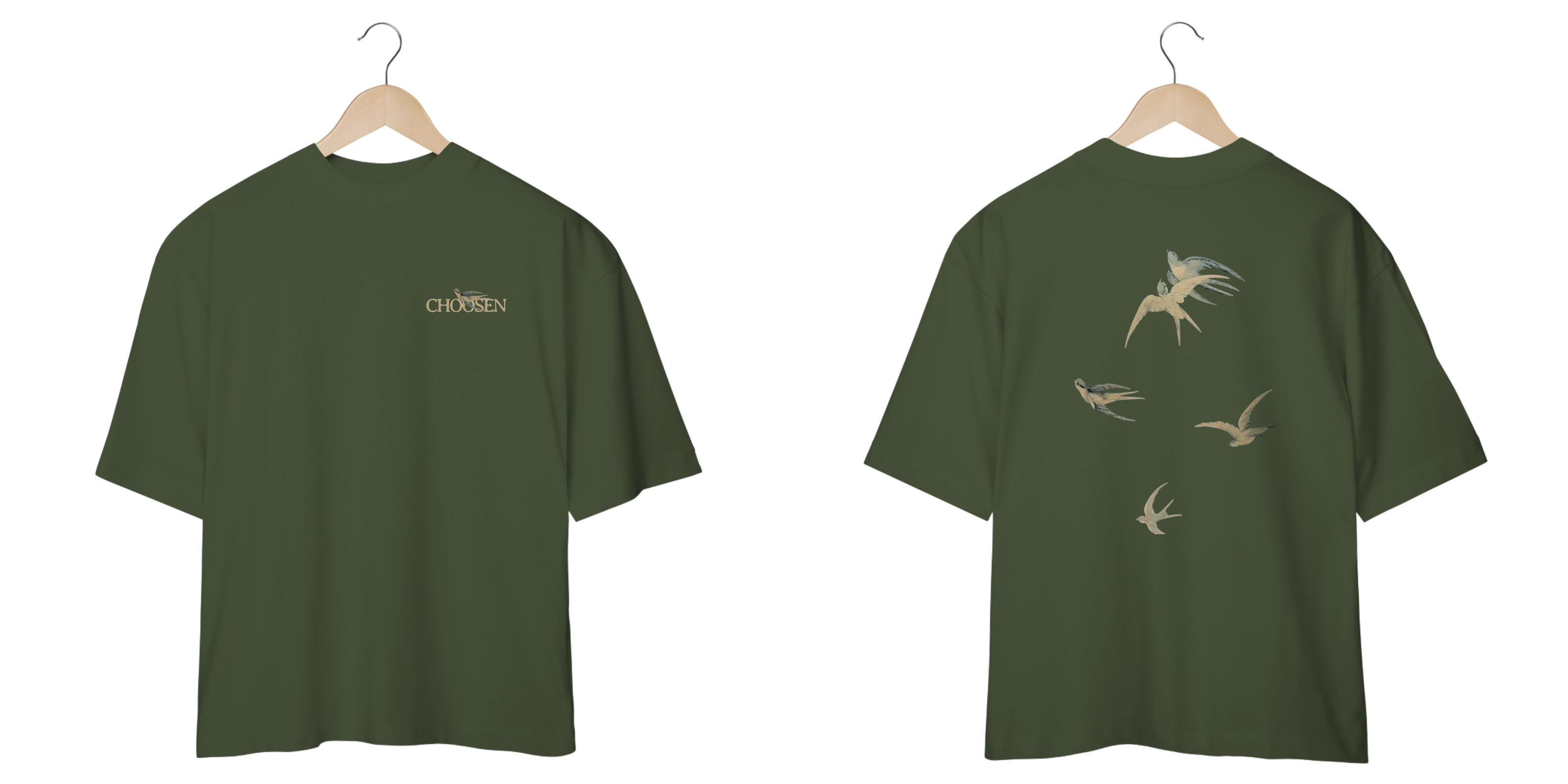 CAMISETA OVERSIZED BIRD VERDE