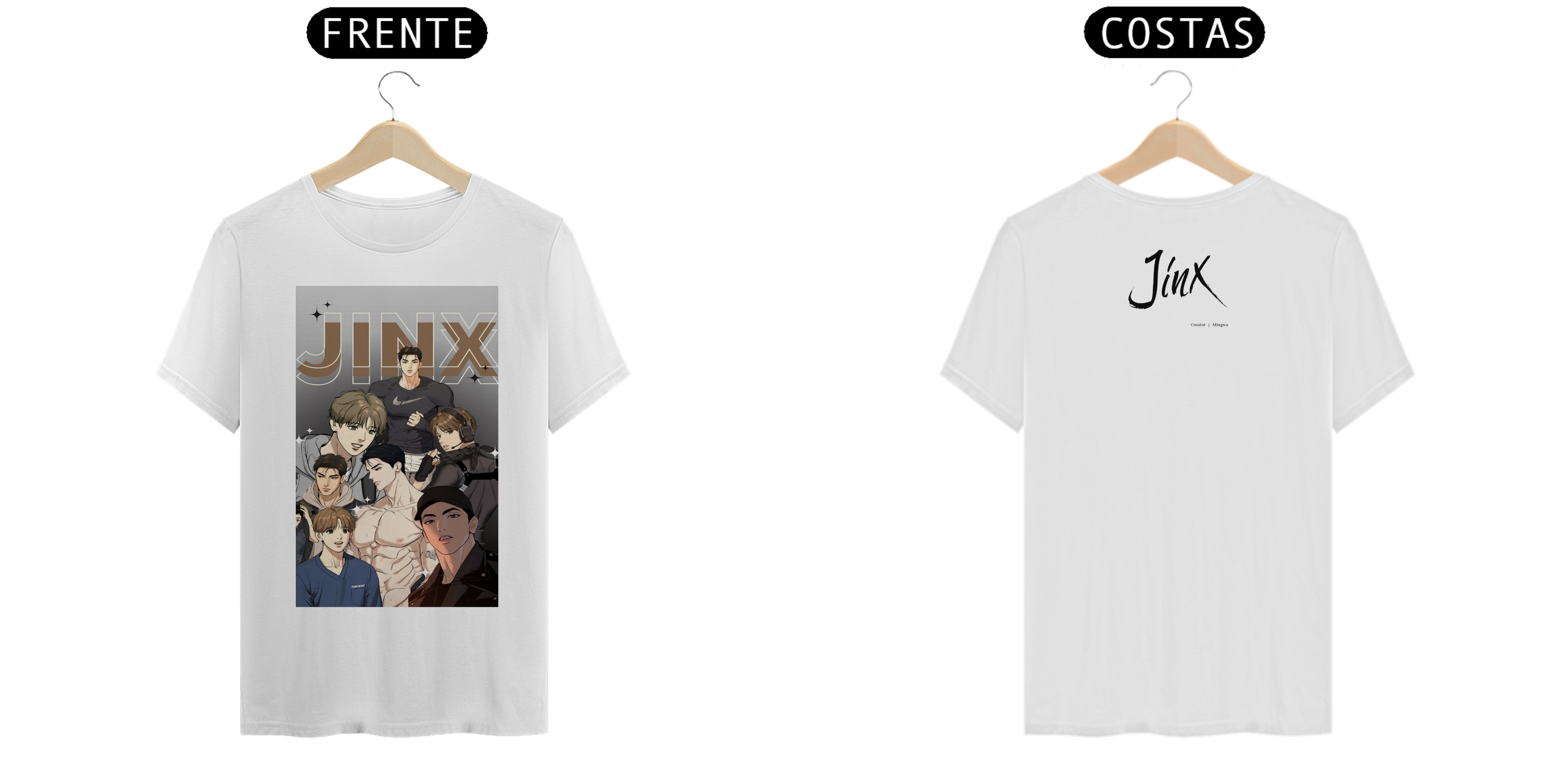 Nome do produto: Camiseta manhwa Jinx