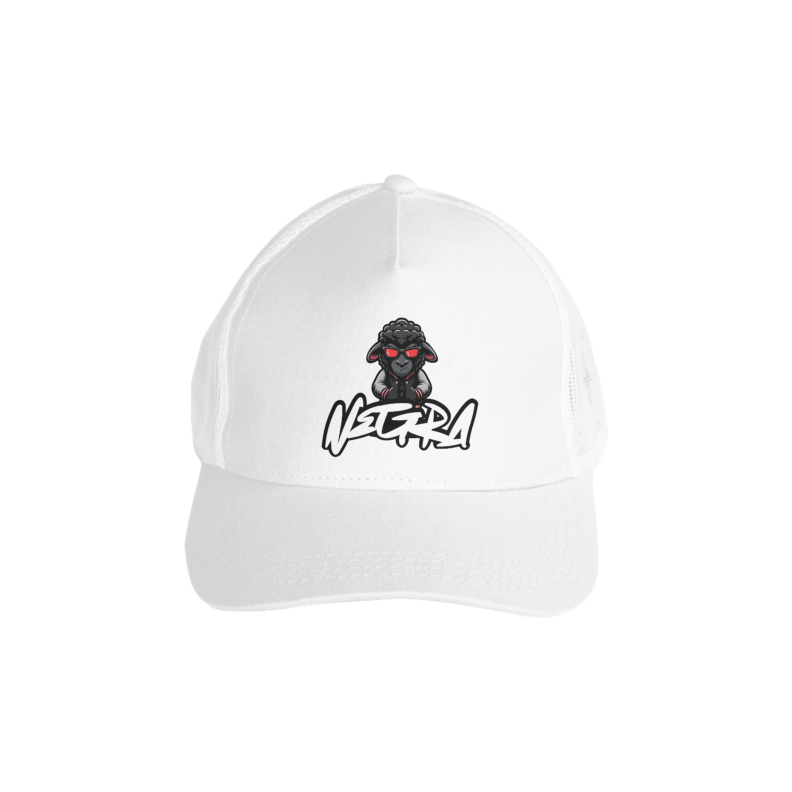 Boné Americano C Tela Stare Ovelha Negra