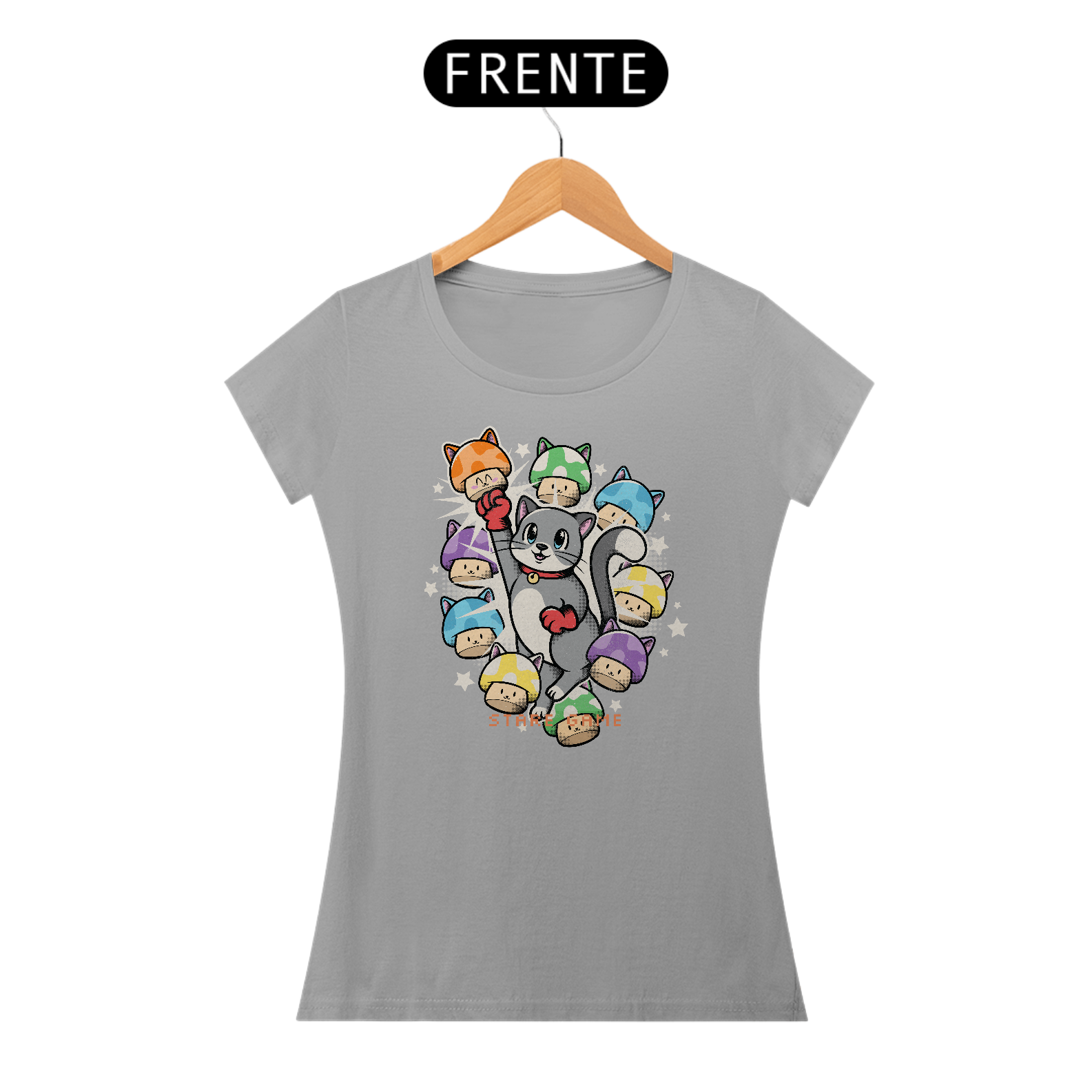 Camiseta Baby Stare Cat Bross
