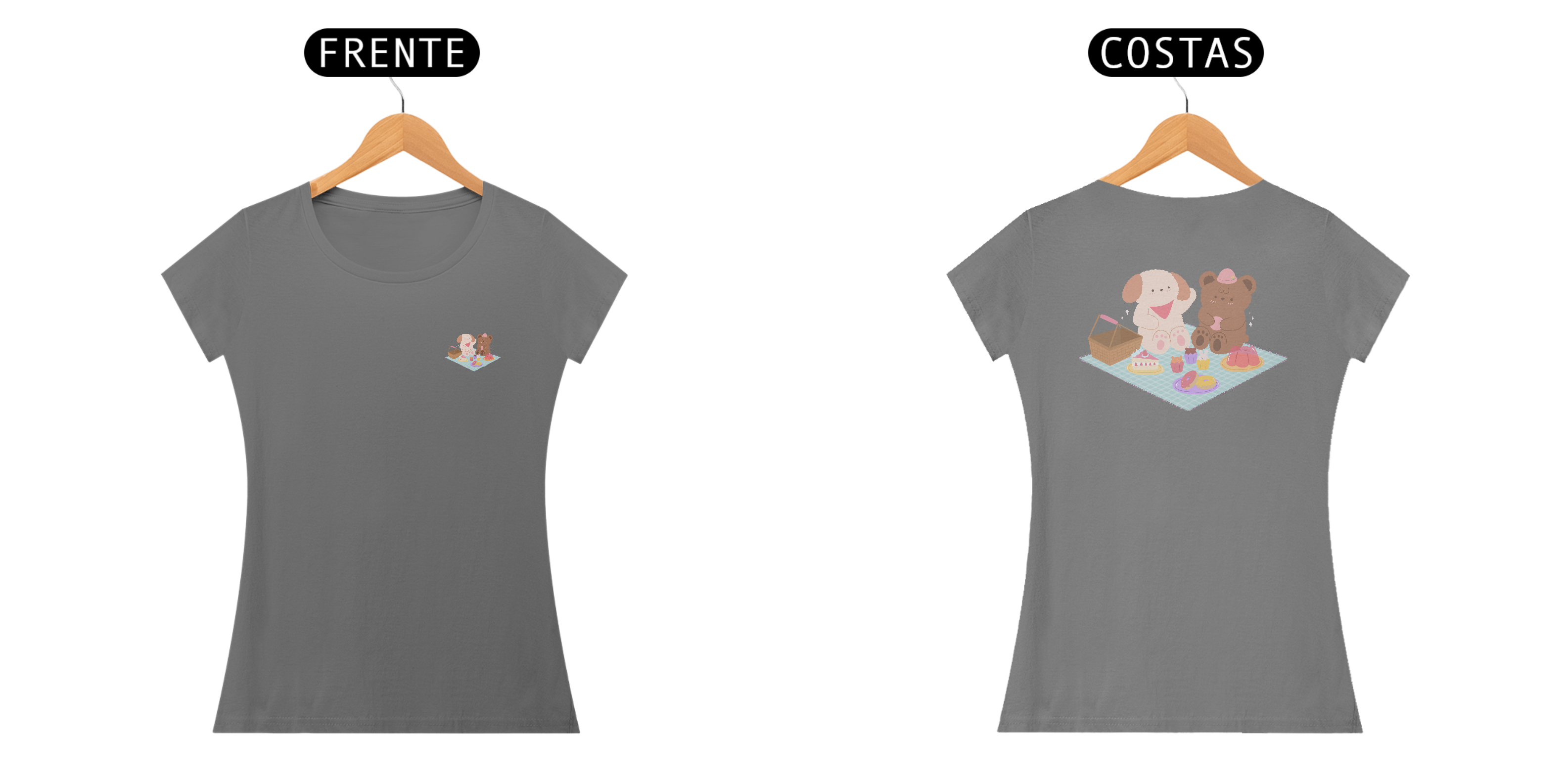 Camiseta Baby Look Piquenique Stare