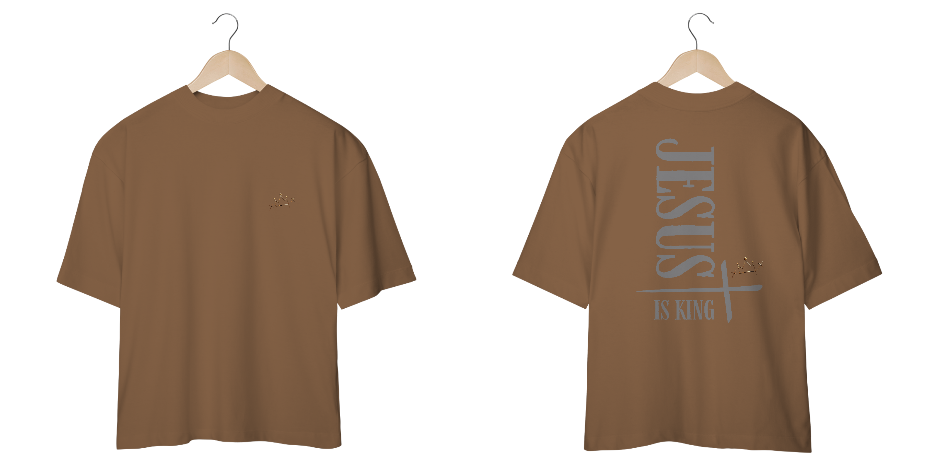 Camiseta Oversized Stare Jesus Is King 