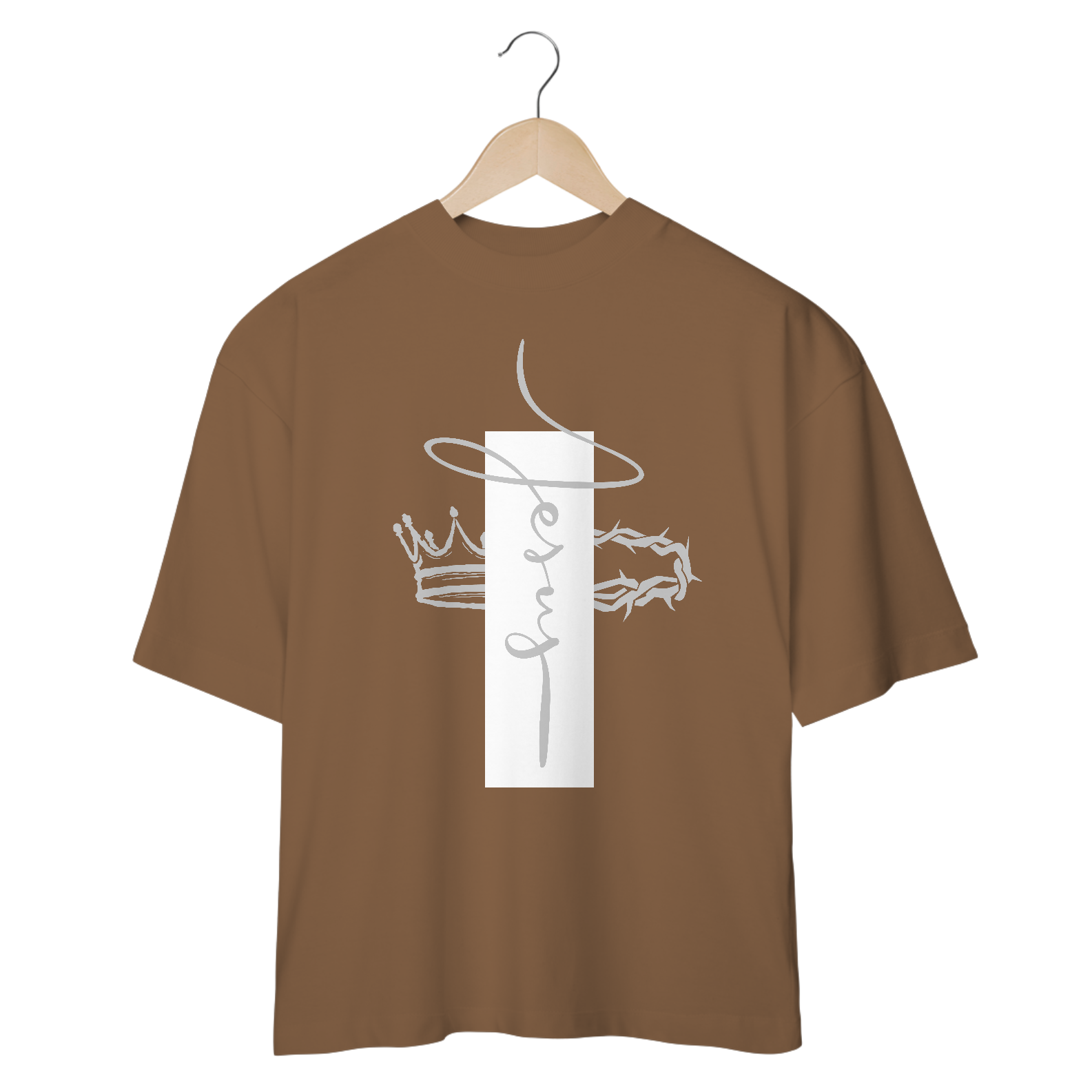 Camiseta Oversized Stare Jesus Vem