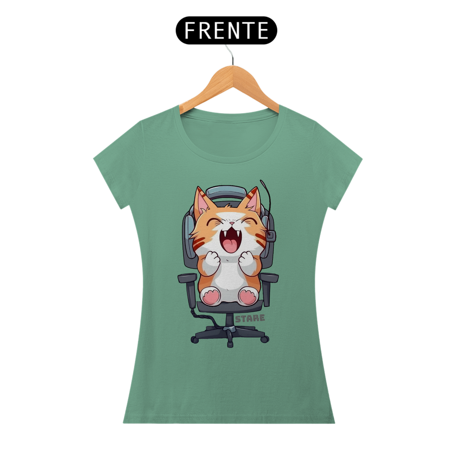 Camiseta Baby Long  Cat B Gamer