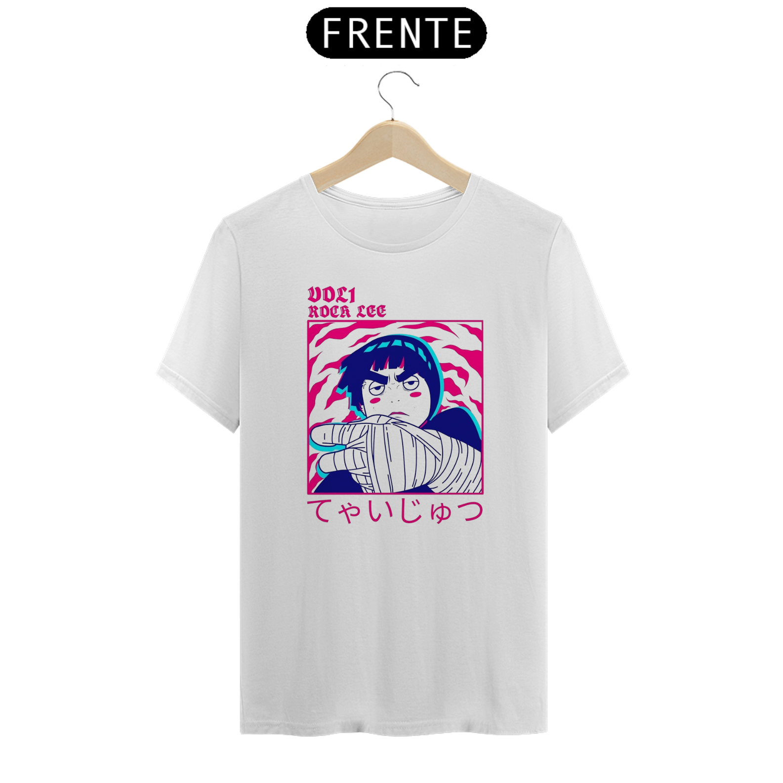 camiseta rock lee - naruto