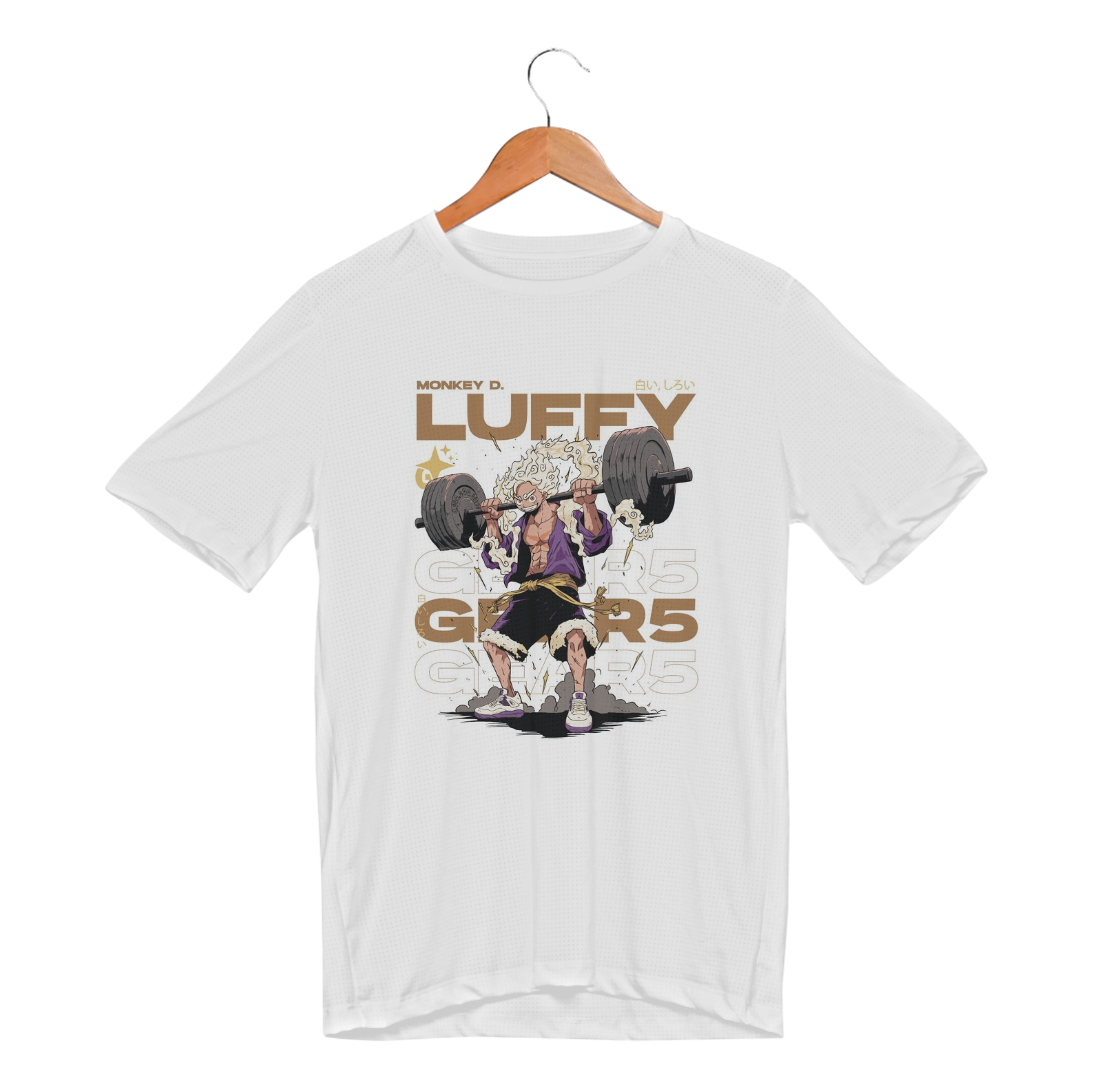 camiseta sport luffy gear 5 - one piece