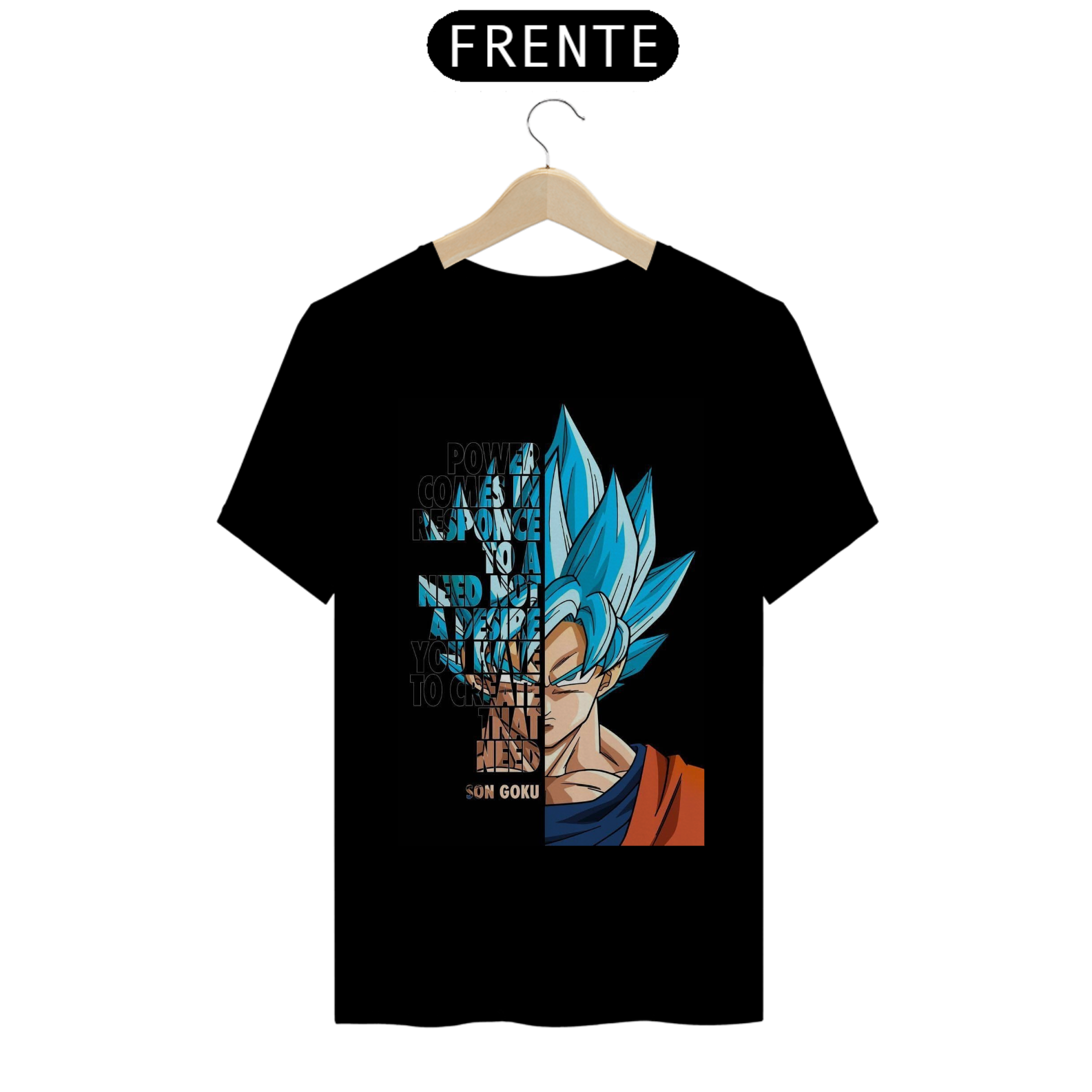 camiseta goku ssj blue - dragon ball