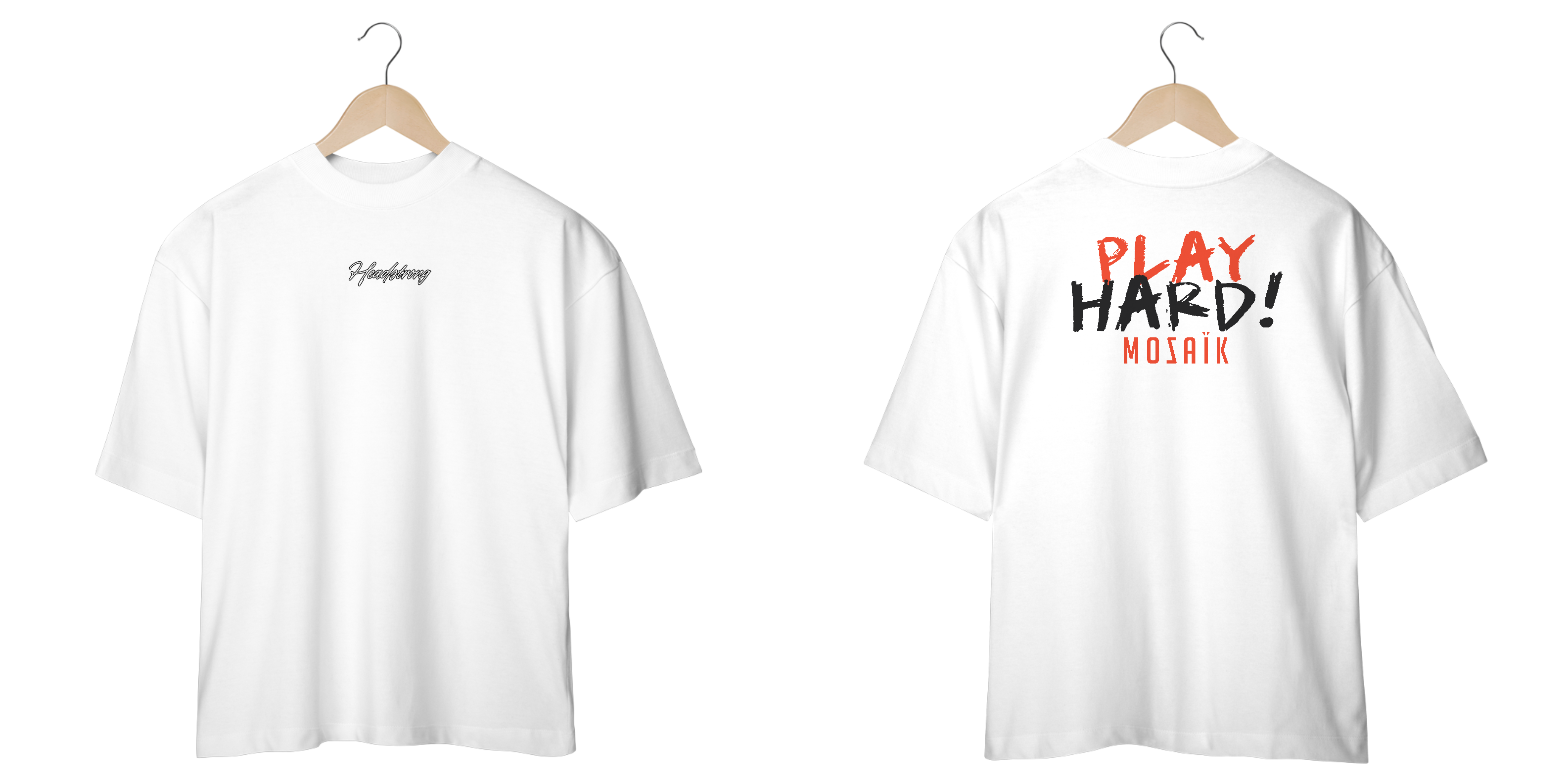 OVERSIZED PLAY HARD BLVCK